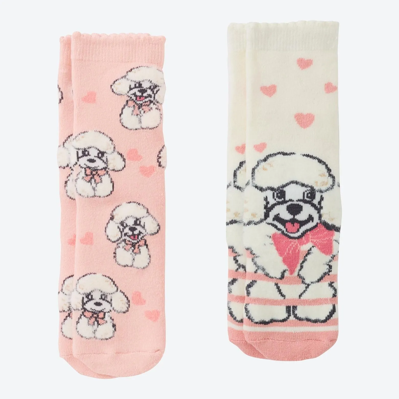 Kinder-Mädchen-ABS-Socken, 2er-Pack