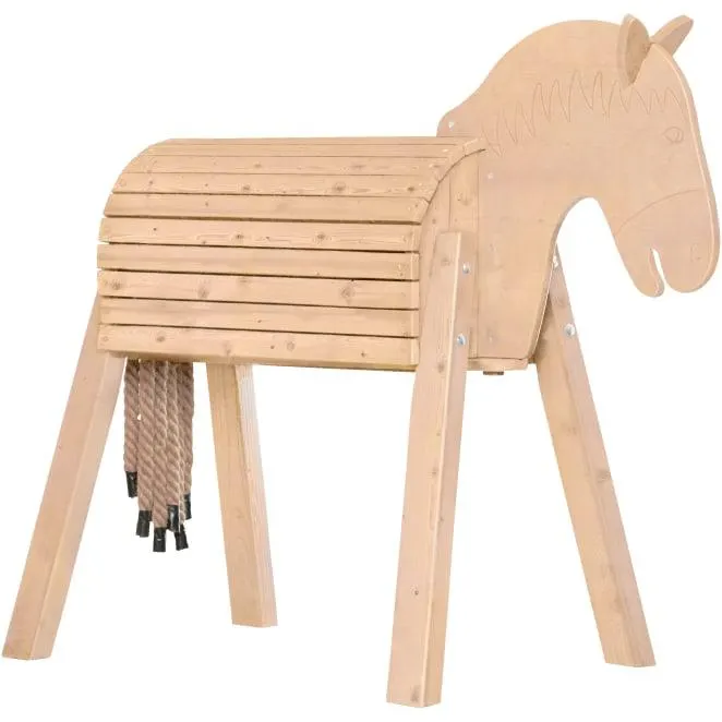 Holzpferd natur