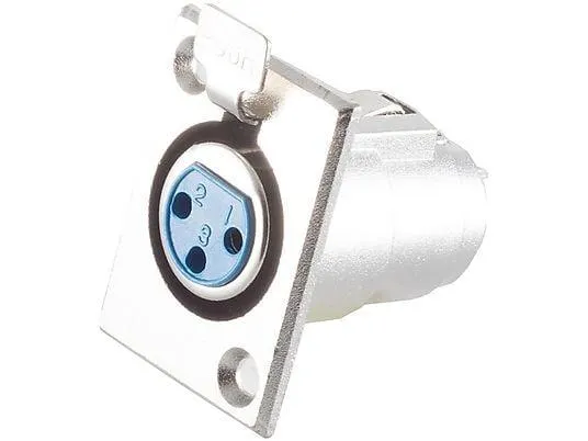 KABELBUDE XLR-Kupplung Flanscheinbau XLR