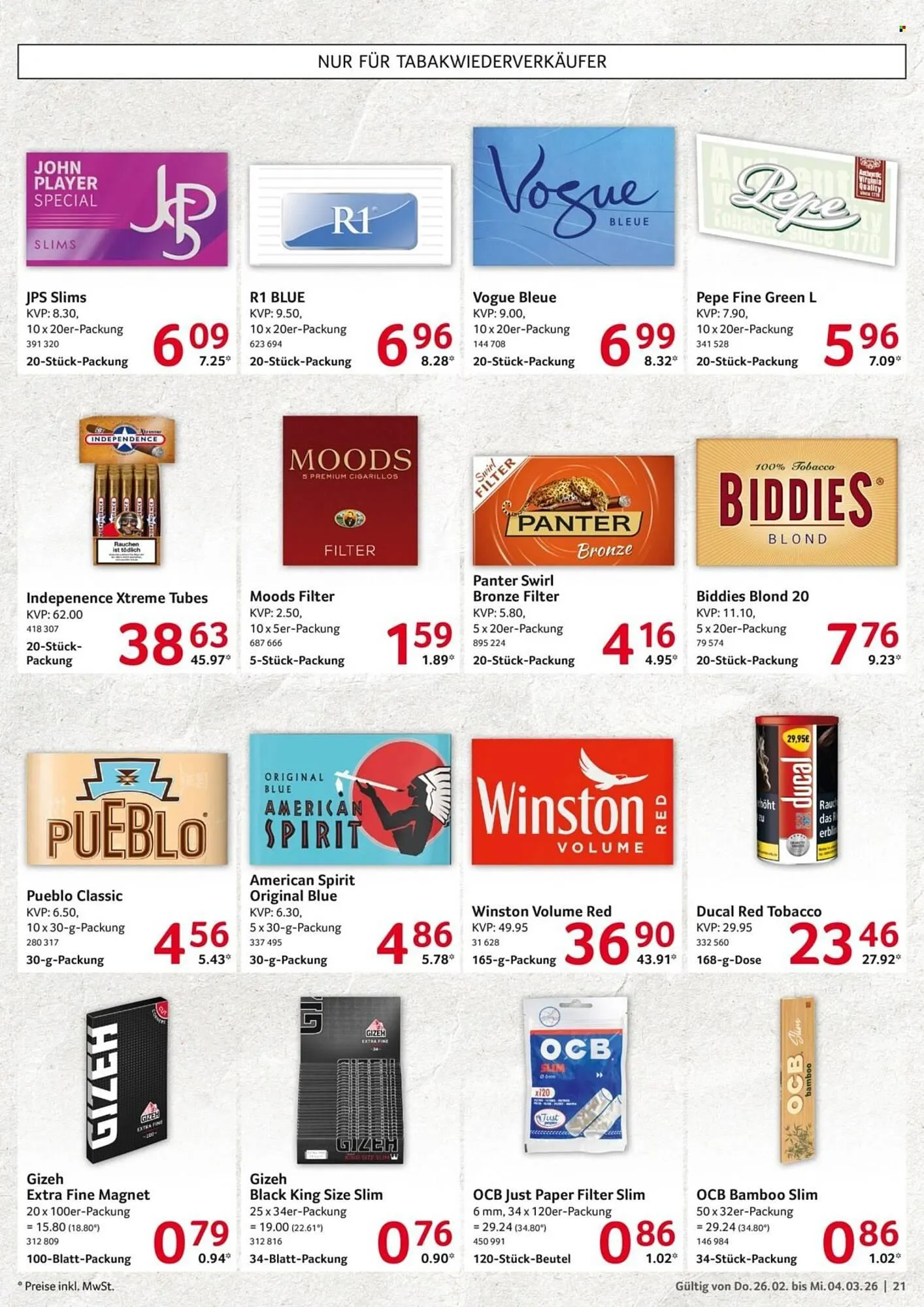 Selgros Prospekt von 26. Februar bis 4. März 2026 - Prospekt seite 21