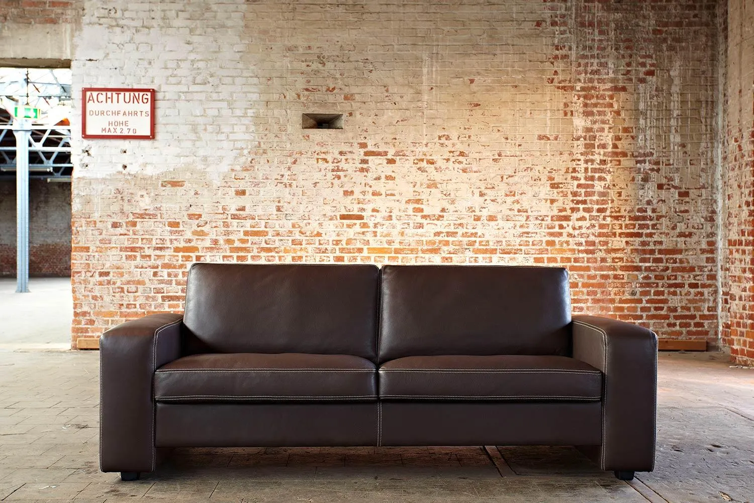 Leder Einzelsofa Graz 2 Sitzer