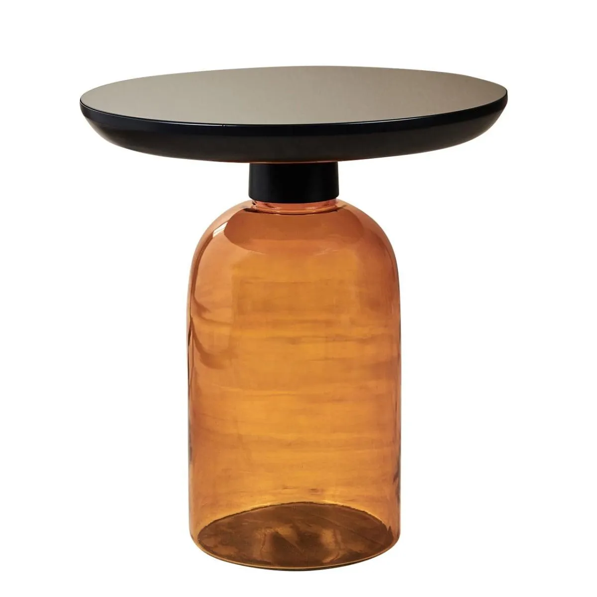 Beistelltisch TILPHA 49 x 56 cm schwarz/ orange