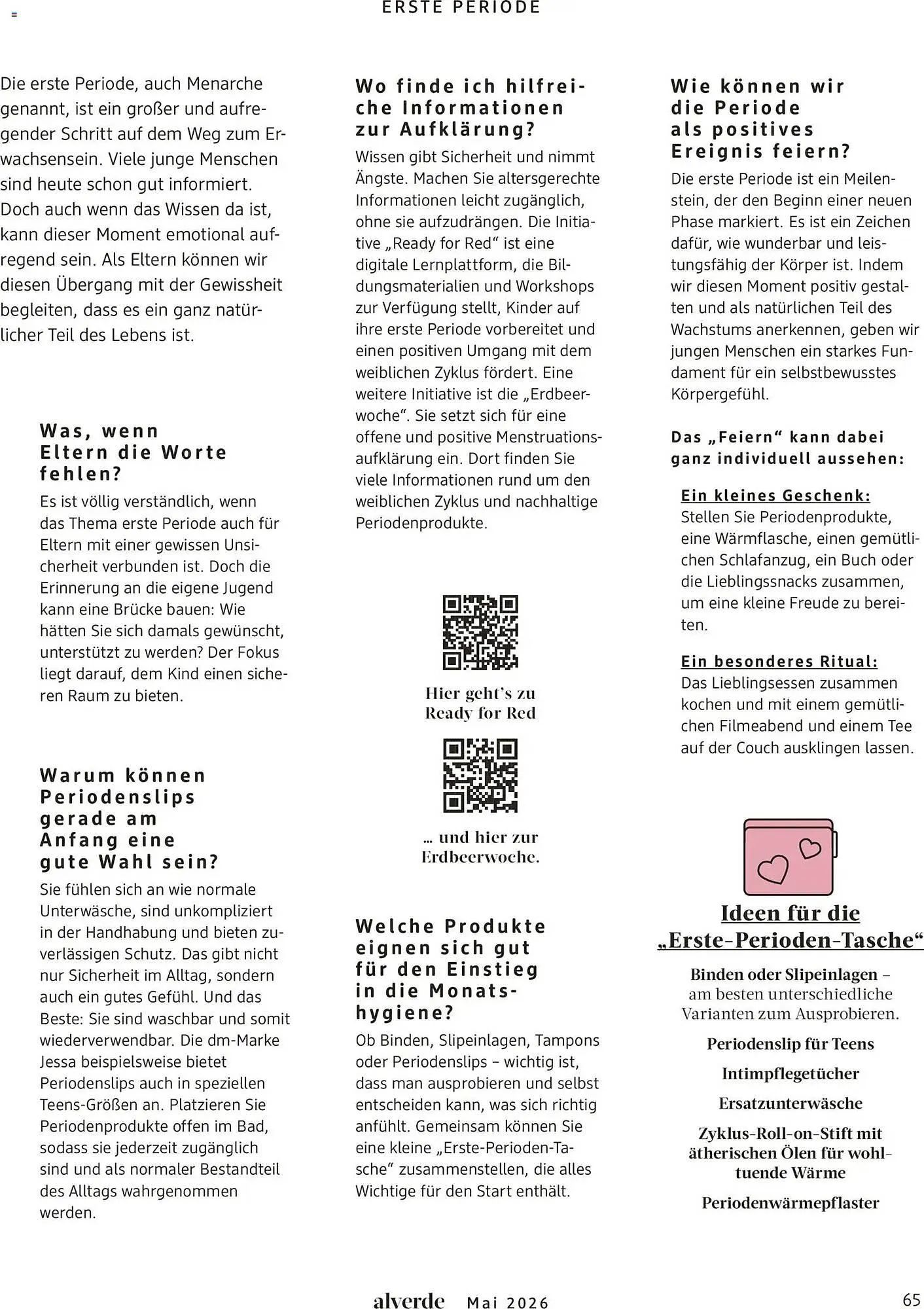 Dm drogerie Magazin von 1. Mai bis 31. Mai 2026 - Prospekt seite 65
