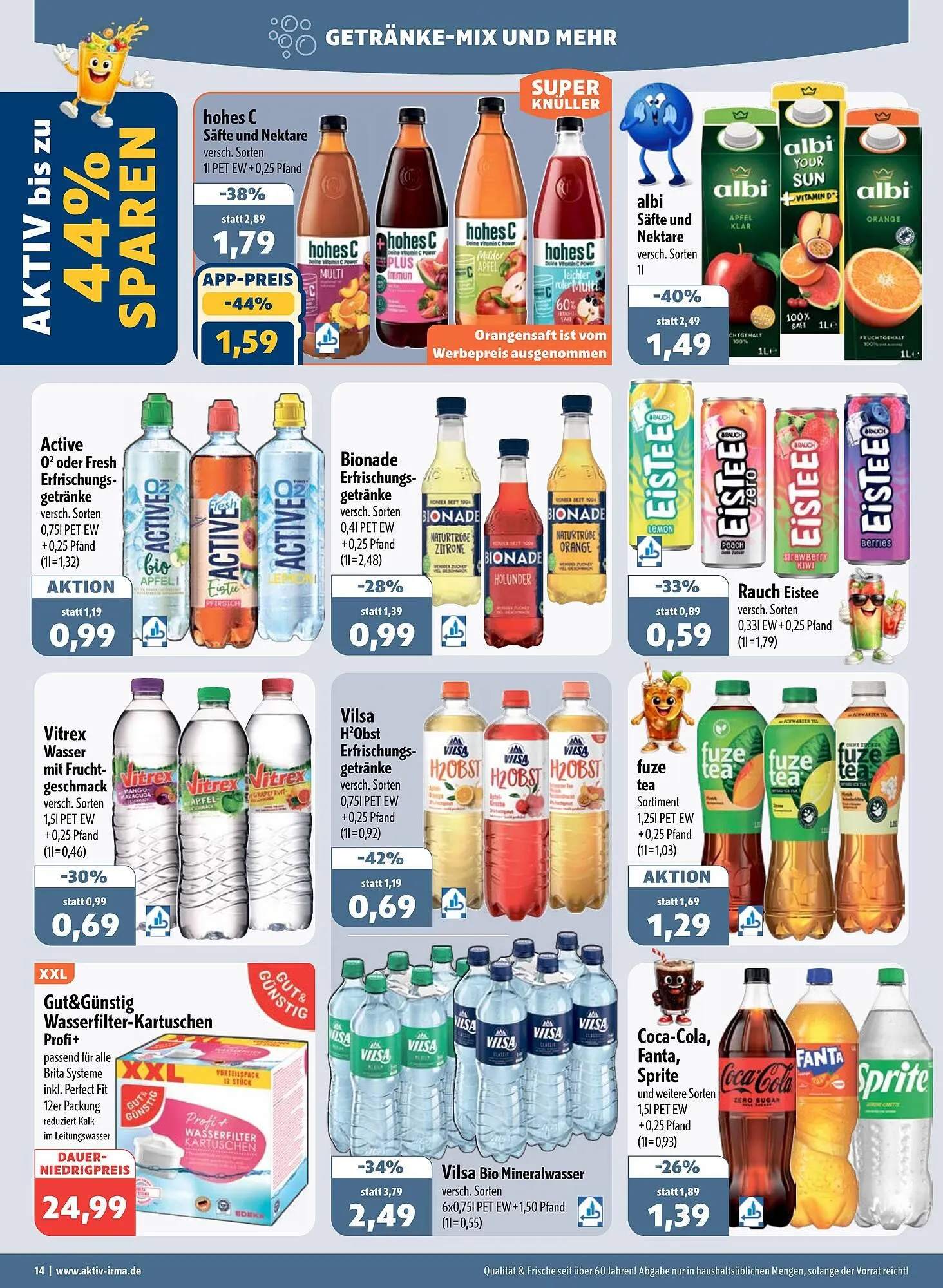 Aktiv Irma Prospekt von 16. März bis 21. März 2026 - Prospekt seite 14