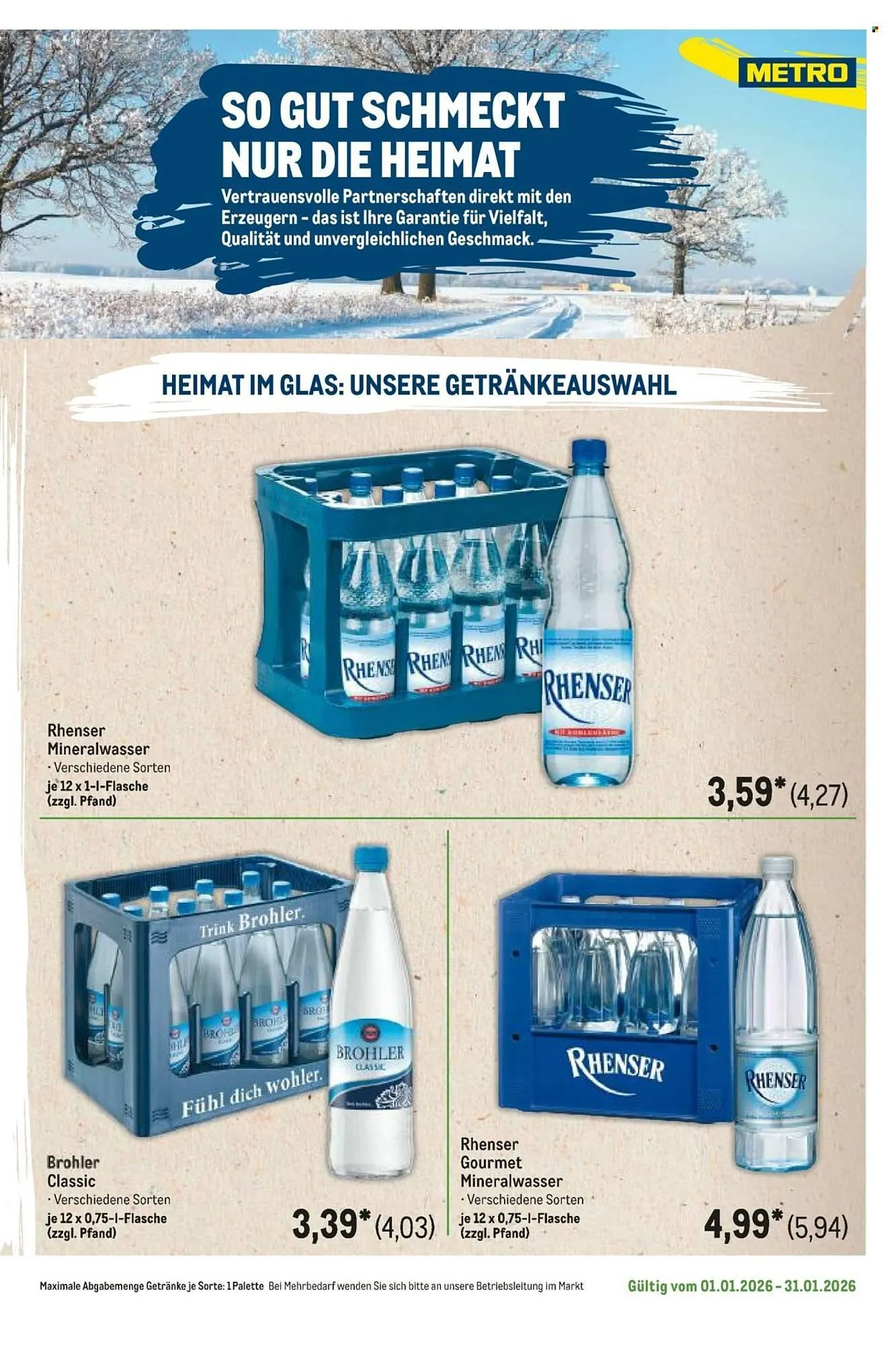 METRO Prospekt von 1. Januar bis 31. Januar 2026 - Prospekt seite 73