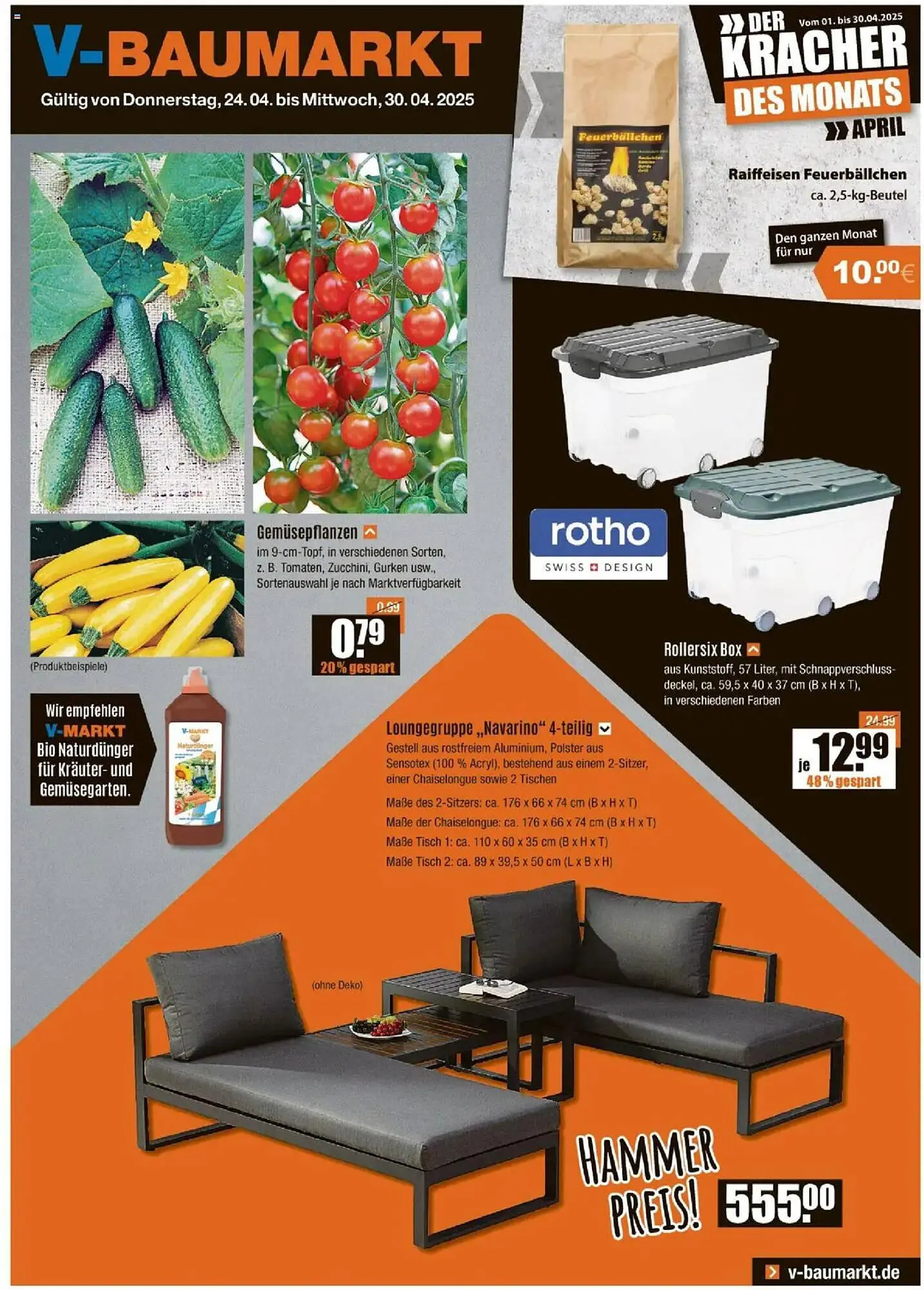 V Baumarkt Prospekt von 24. April bis 30. April 2025 - Prospekt seite 1