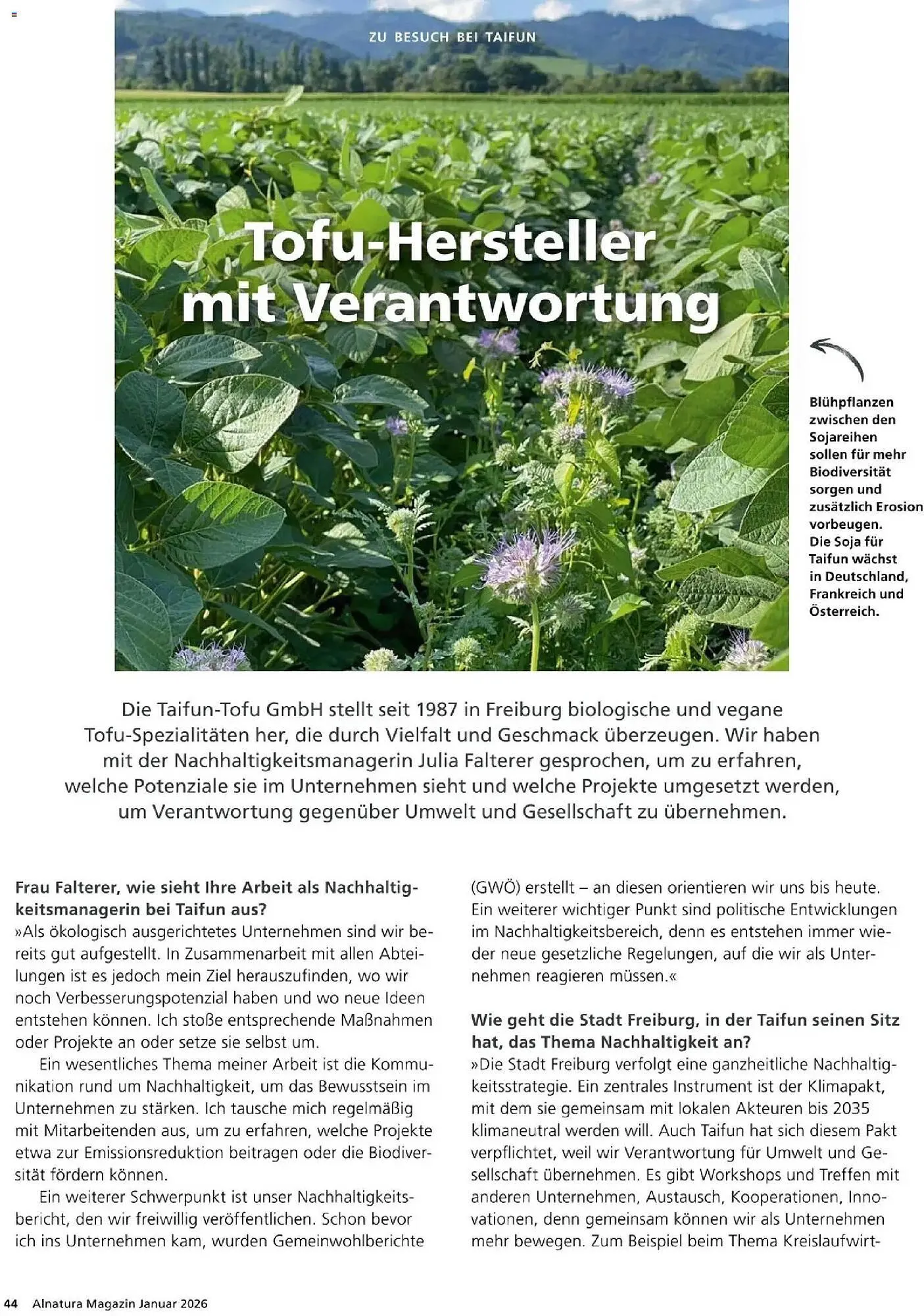 Alnatura Prospekt von 1. Januar bis 31. Januar 2026 - Prospekt seite 44