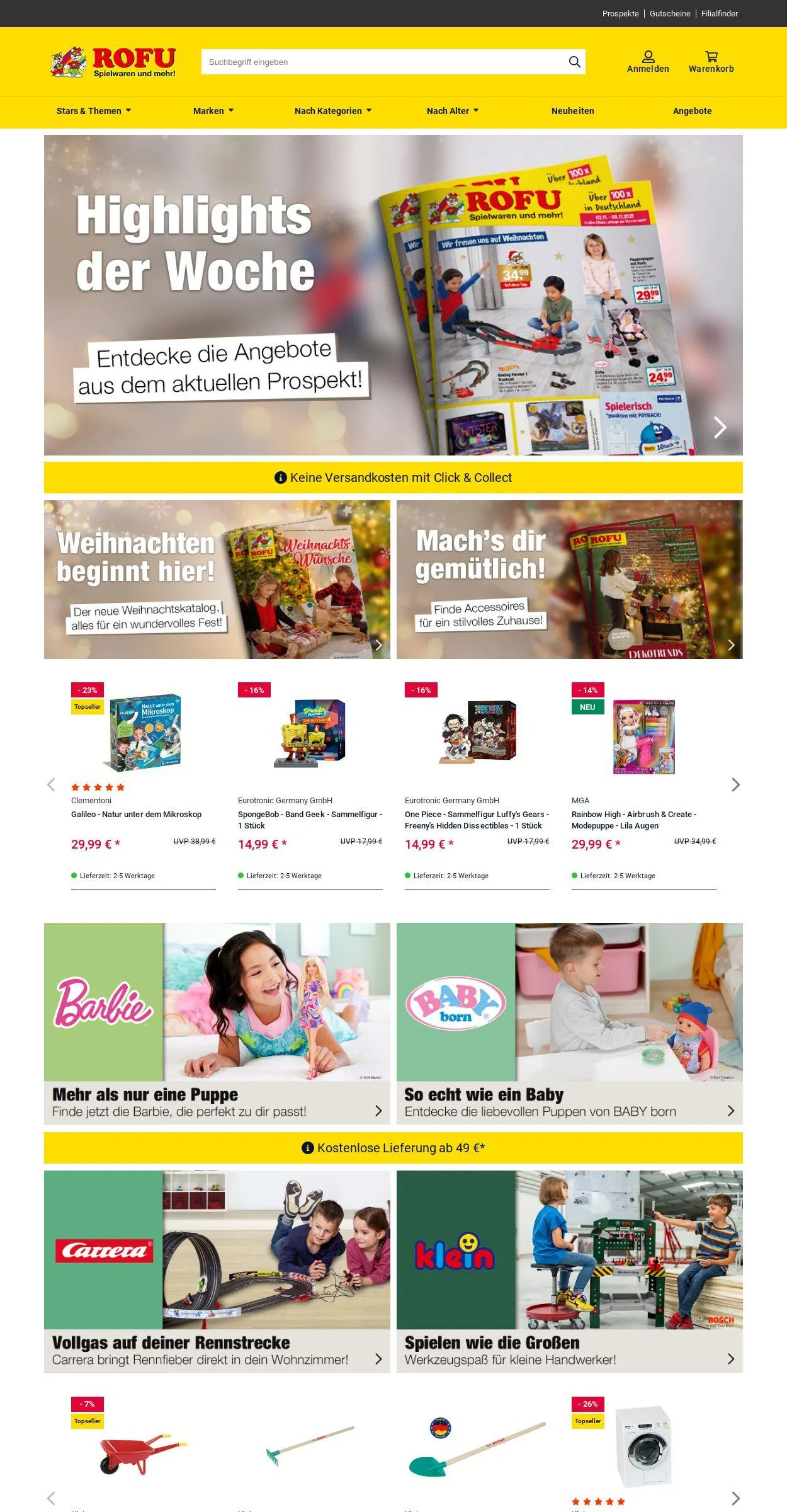 ROFU Kinderland Aktueller Prospekt von 3. November bis 12. November 2025 - Prospekt seite 1