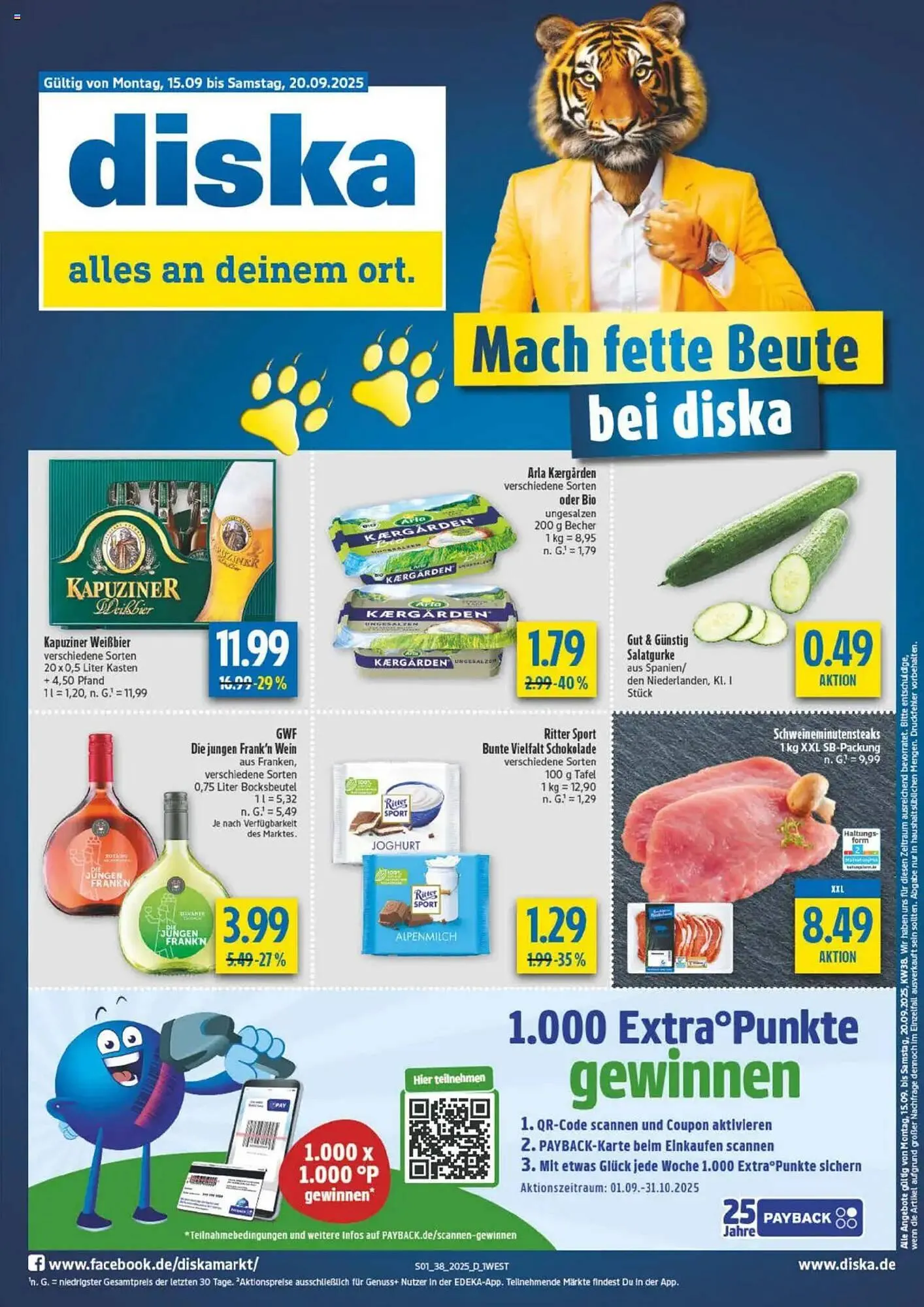 Diska Prospekt von 15. September bis 20. September 2025 - Prospekt seite 1