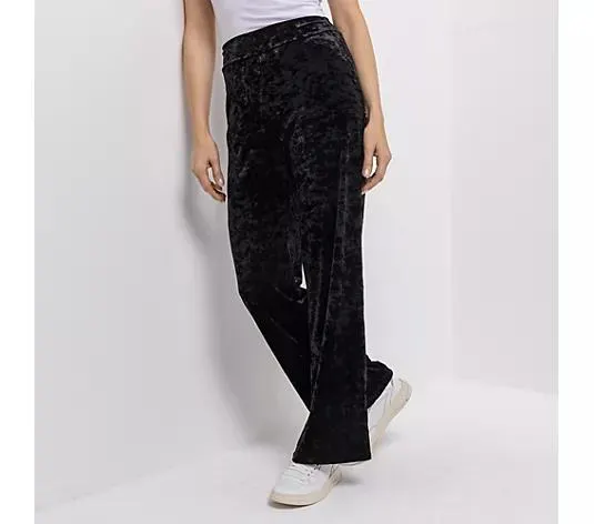 Wählen Sie Ihre Variante: KIM & CO. Hose, 1/1-Länge Samt-Jersey Rundumdehnbund gerader Beinverlauf