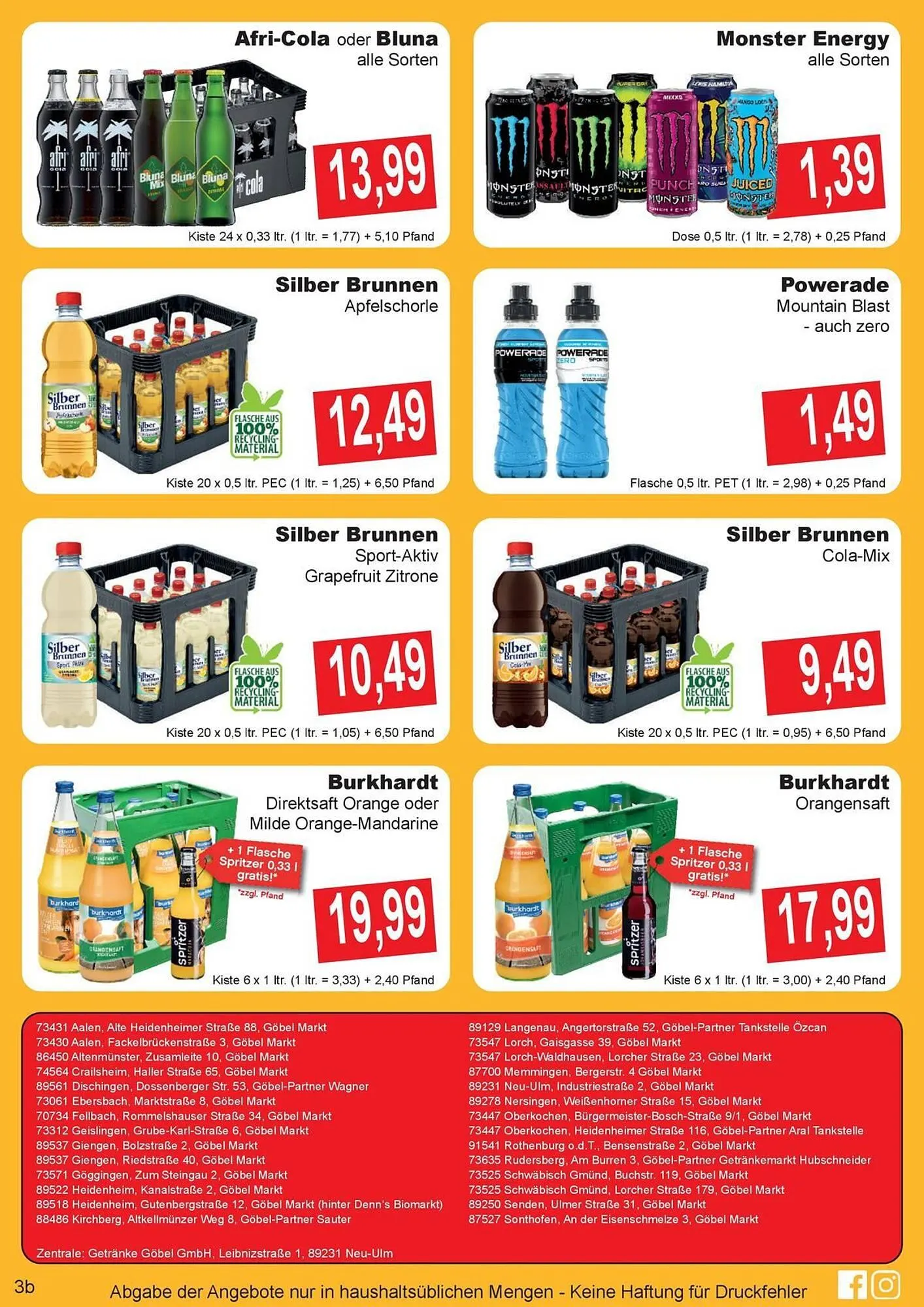 Getränke Göbel Prospekt von 14. April bis 19. April 2025 - Prospekt seite 2