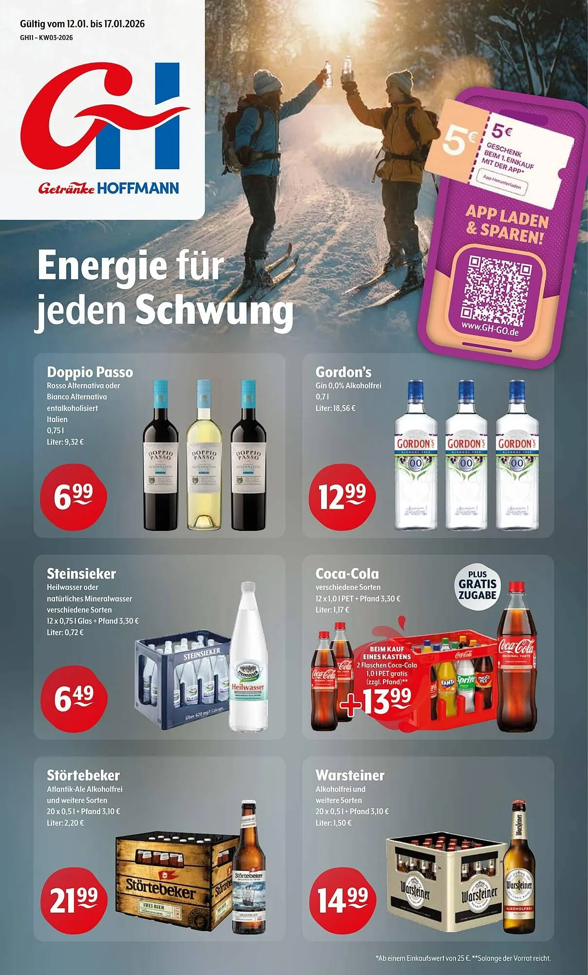 Getränke Hoffmann Prospekt von 12. Januar bis 17. Januar 2026 - Prospekt seite 1