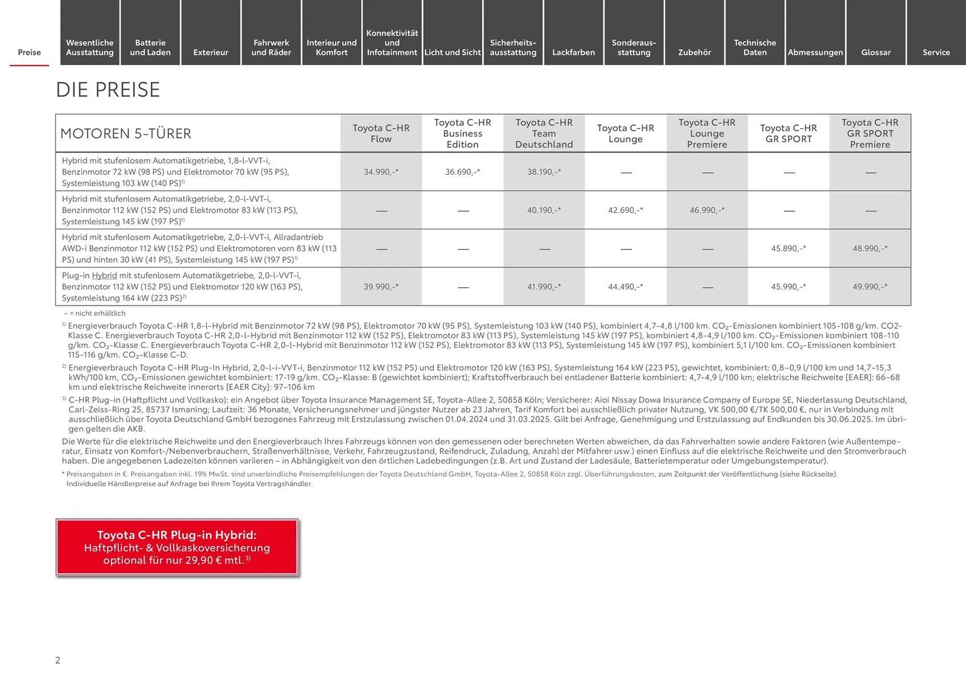 Toyota Prospekt von 20. September bis 20. September 2025 - Prospekt seite 2