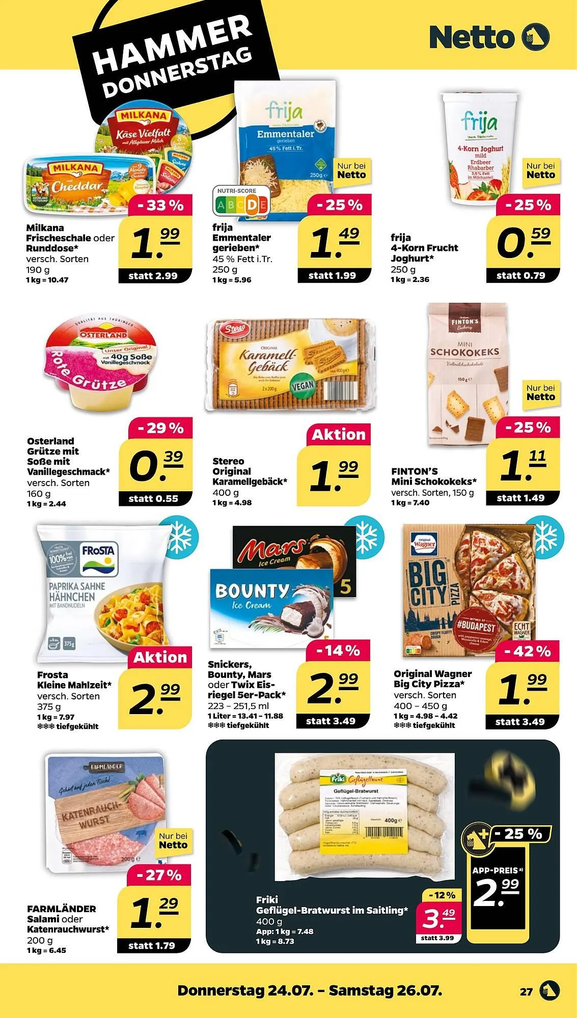 NETTO Prospekt von 21. Juli bis 26. Juli 2025 - Prospekt seite 27
