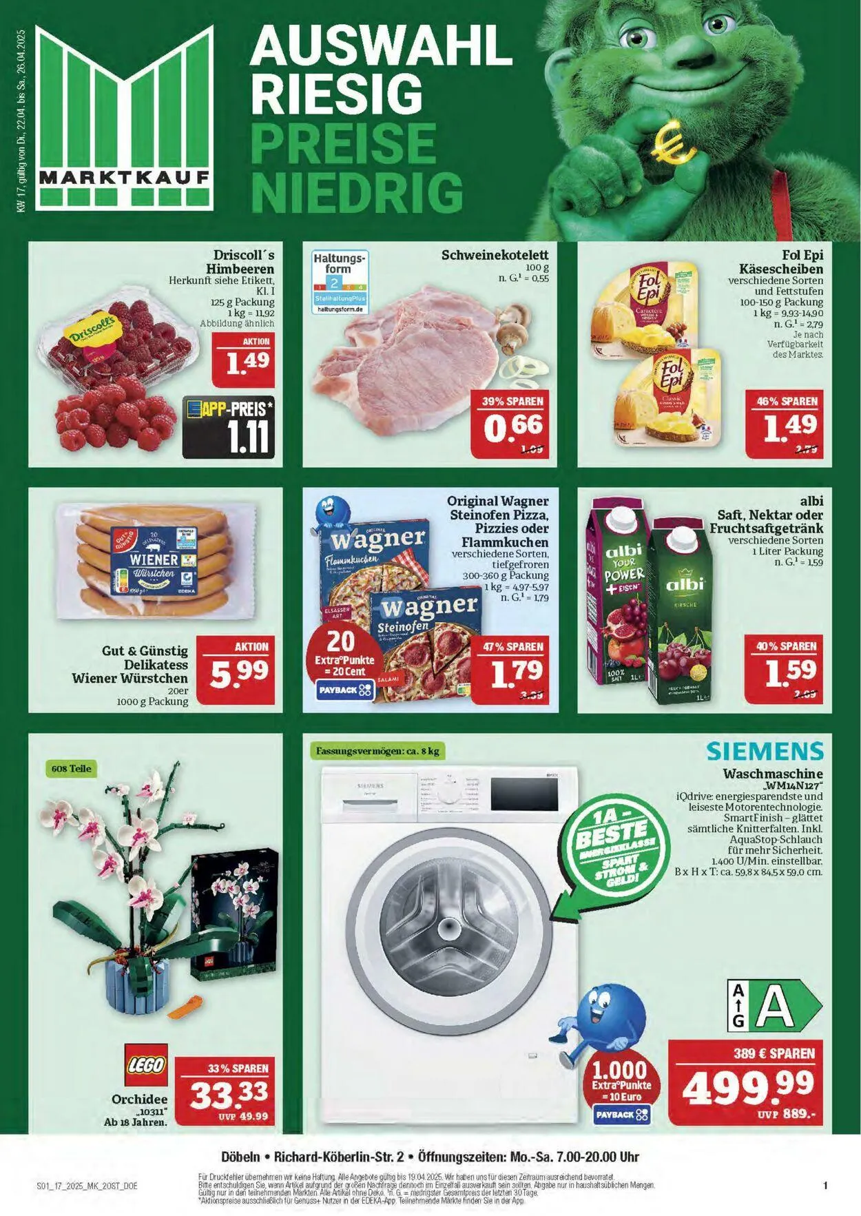 Marktkauf - Döbeln von 22. April bis 26. April 2025 - Prospekt seite 1