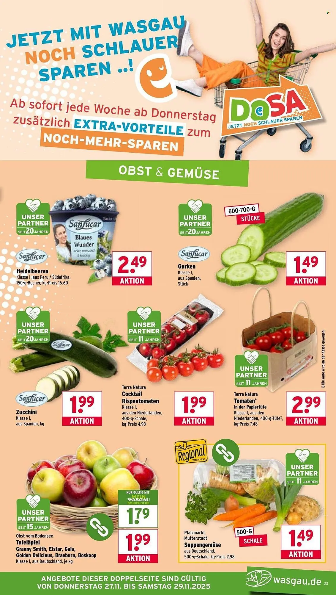 Wasgau Prospekt von 24. November bis 29. November 2025 - Prospekt seite 23