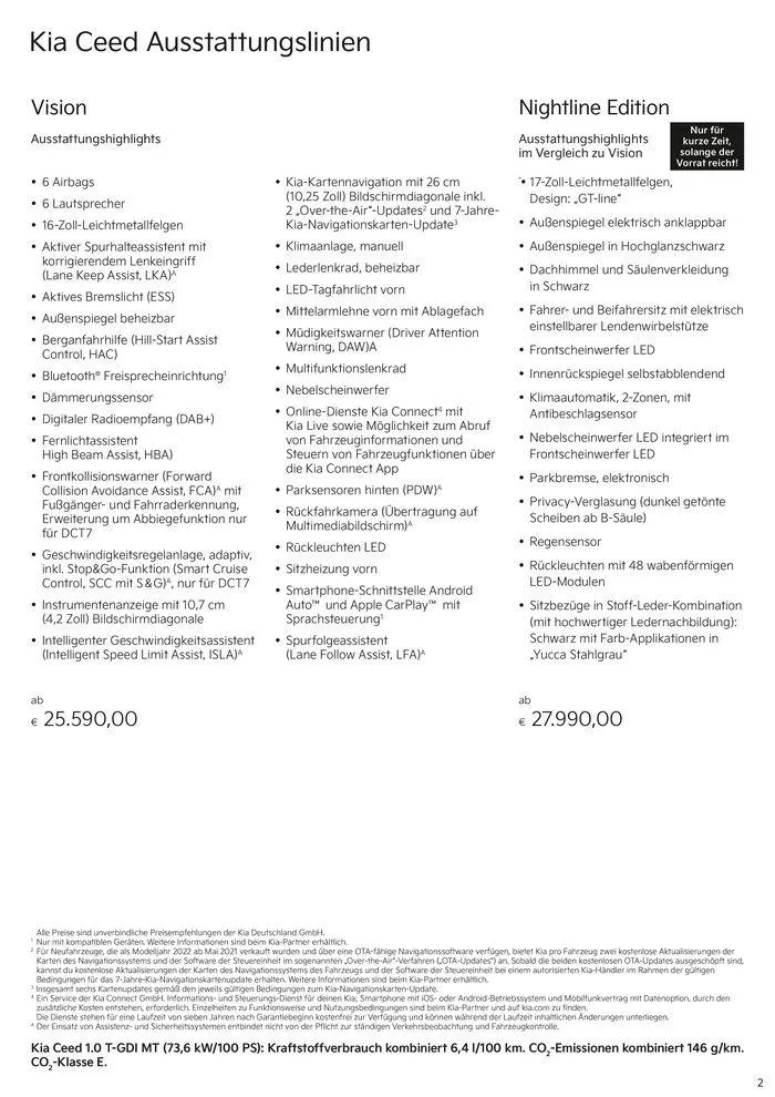 KIA Ceed von 3. September bis 3. September 2025 - Prospekt seite 2