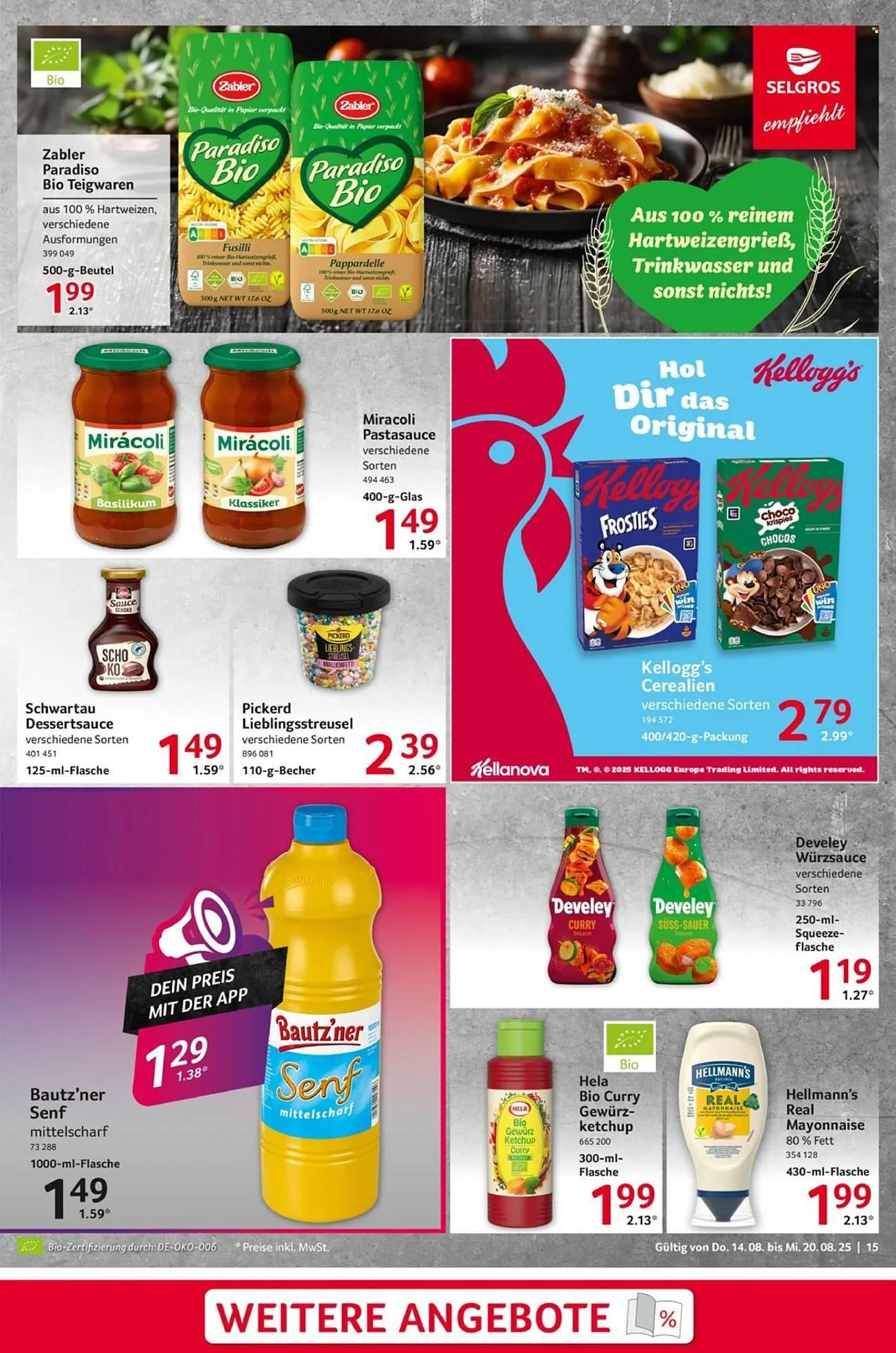 Selgros Prospekt von 14. August bis 20. August 2025 - Prospekt seite 15