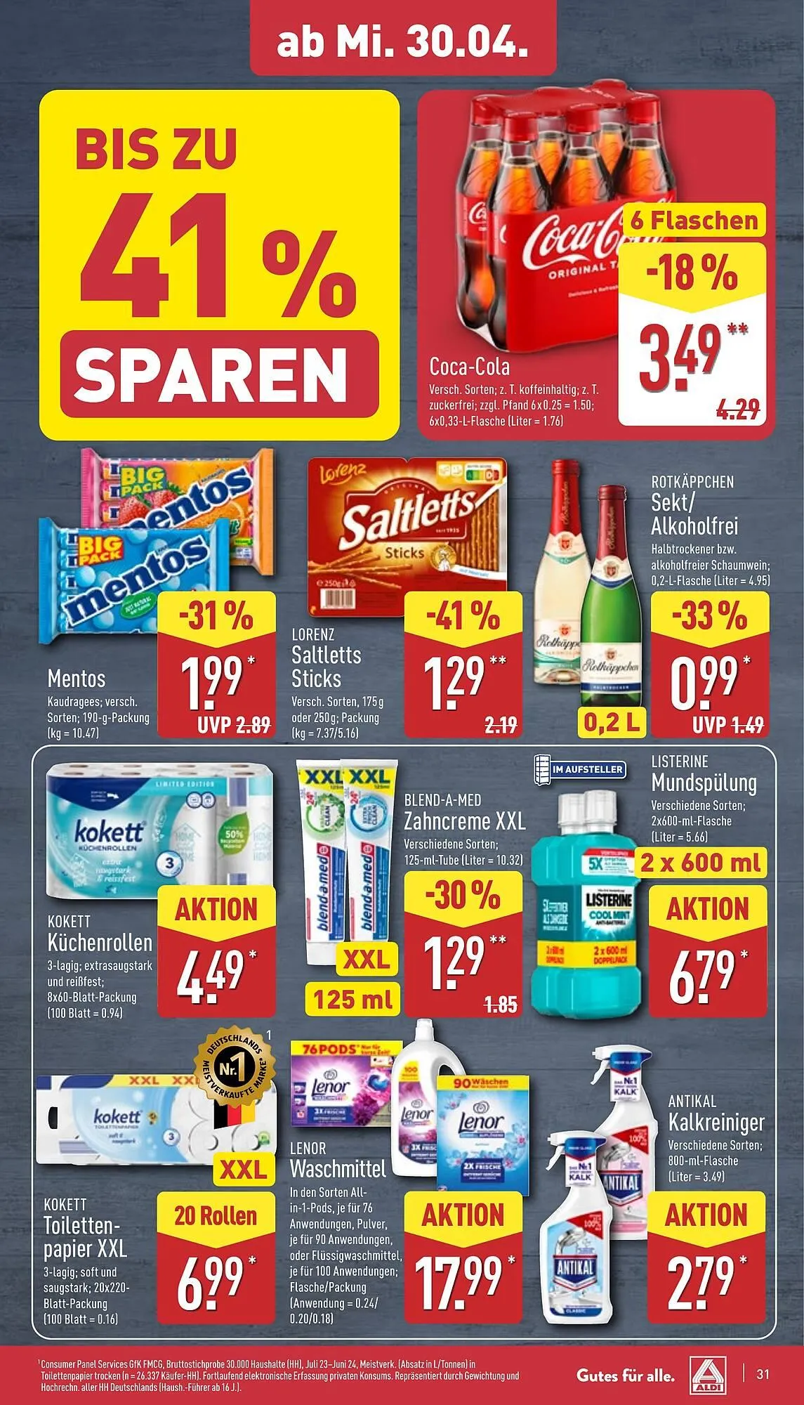 Aldi Nord Prospekt von 28. April bis 3. Mai 2025 - Prospekt seite 31