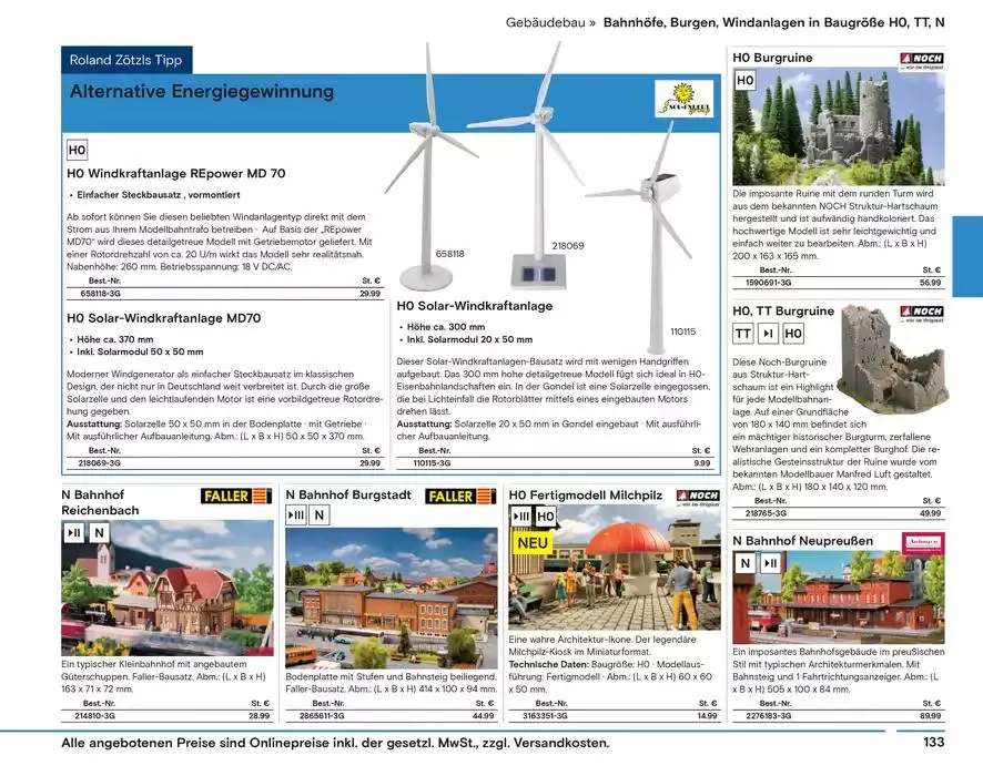 Modellbahn Katalog von 29. Oktober bis 31. Dezember 2025 - Prospekt seite 135