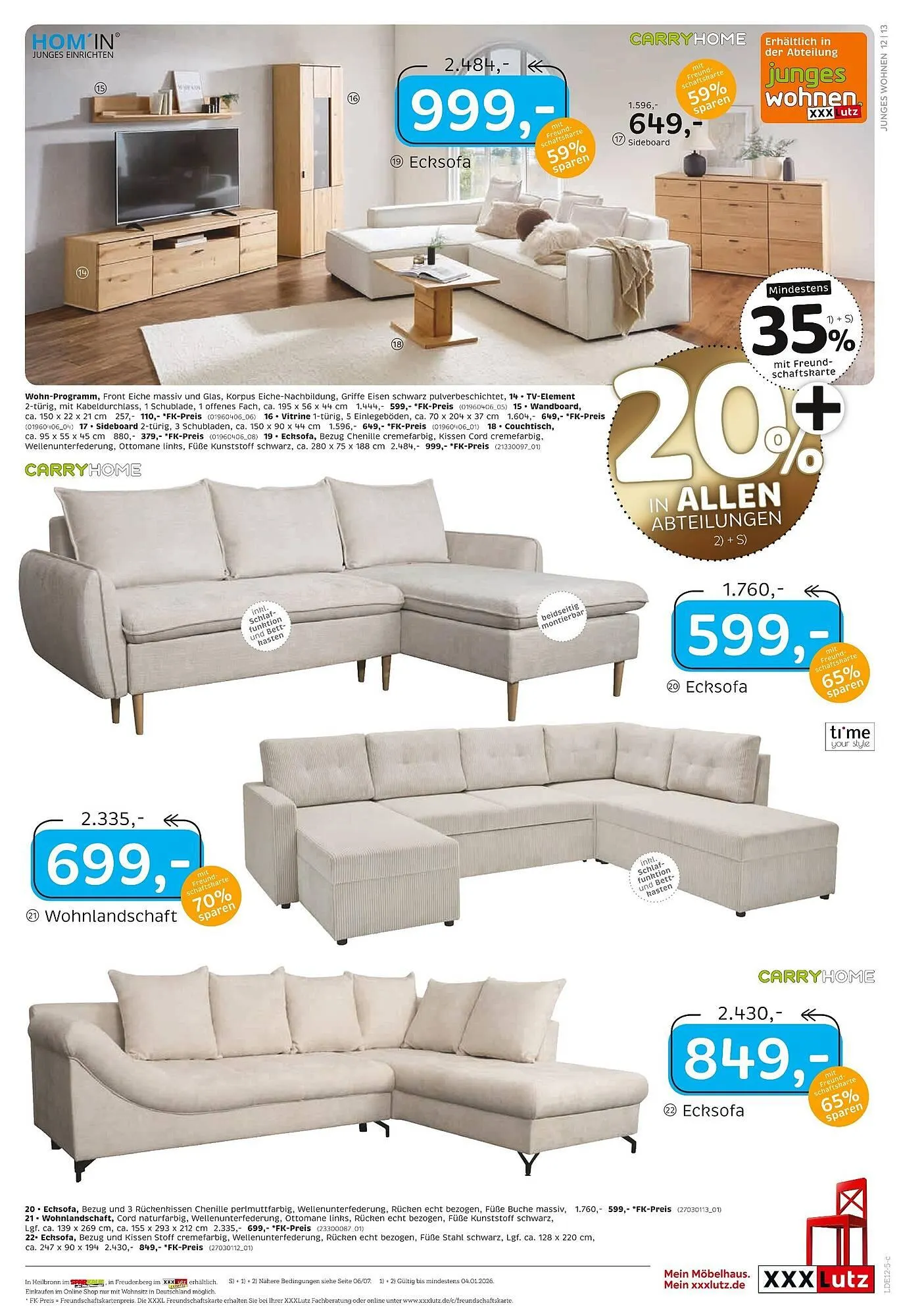 XXXLutz Prospekt von 20. Dezember bis 4. Januar 2026 - Prospekt seite 27