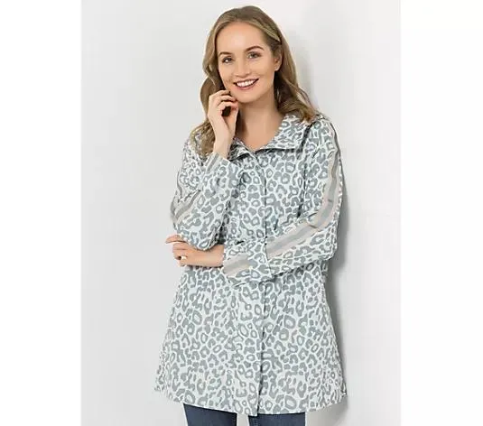 DINE 'N' DANCE Jacke 2-Wege-Zipper Kapuze figurumspielend