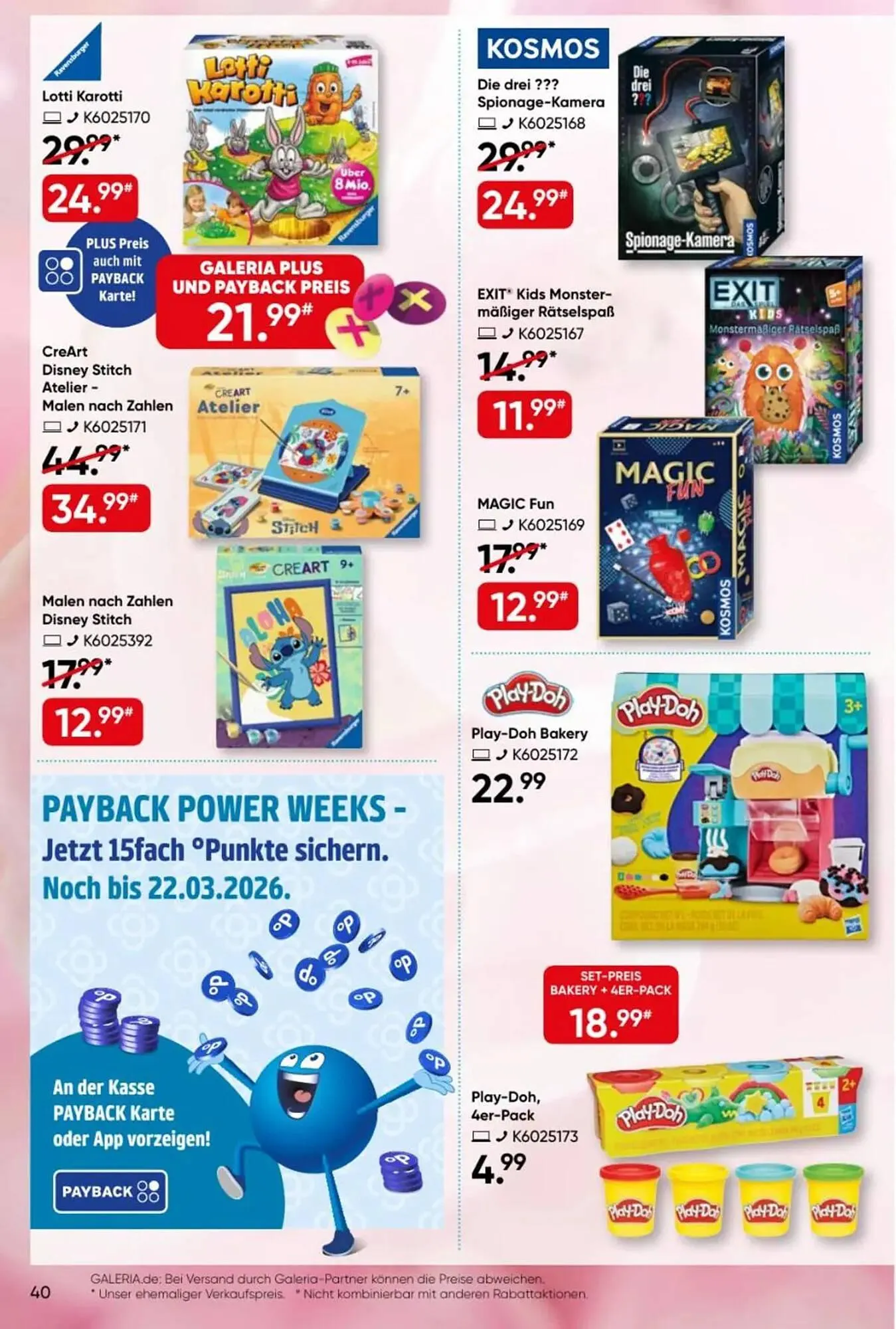 Galeria Kaufhof Prospekt von 17. März bis 29. März 2026 - Prospekt seite 40