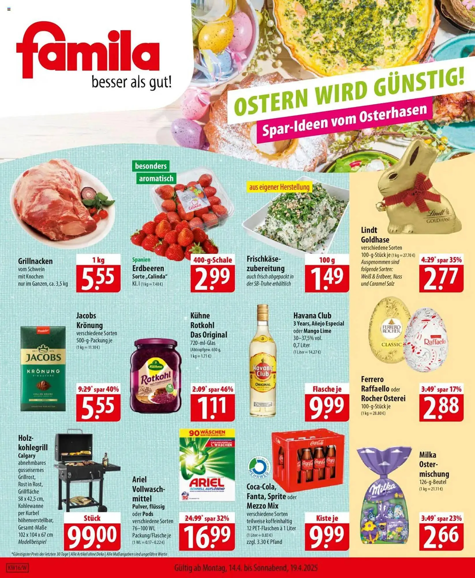 Famila Nord Ost Prospekt von 14. April bis 19. April 2025 - Prospekt seite 1