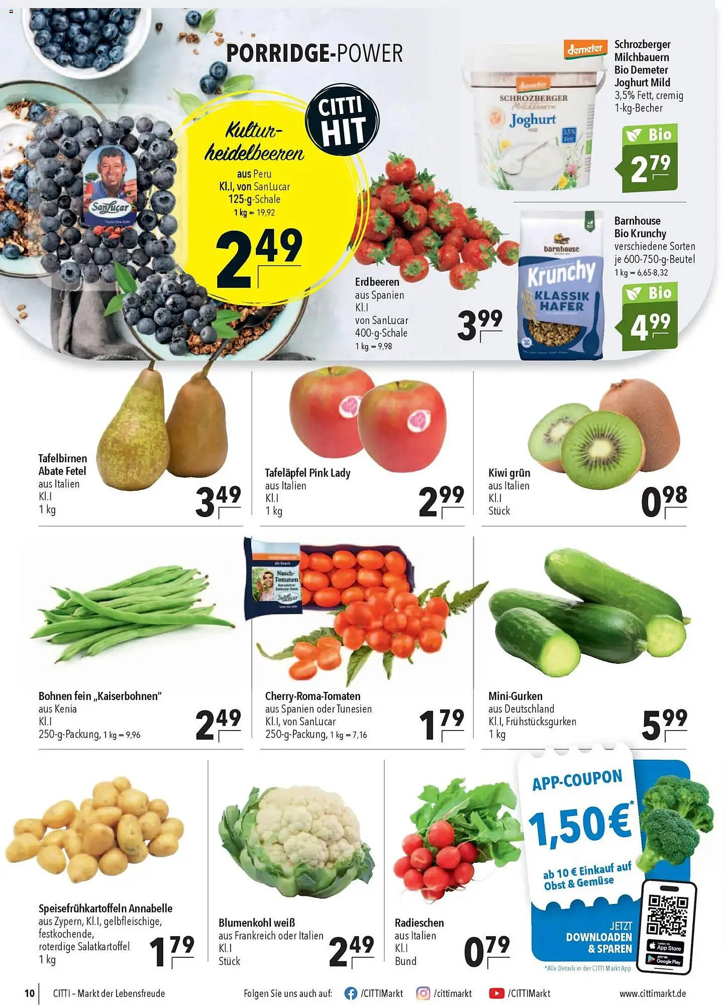 CITTI Markt Prospekt von 18. März bis 24. März 2026 - Prospekt seite 10