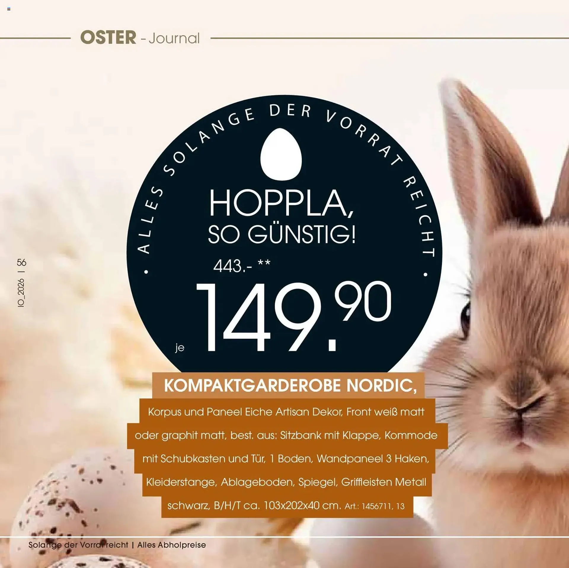 Zurbrüggen Prospekt von 23. März bis 11. April 2026 - Prospekt seite 56