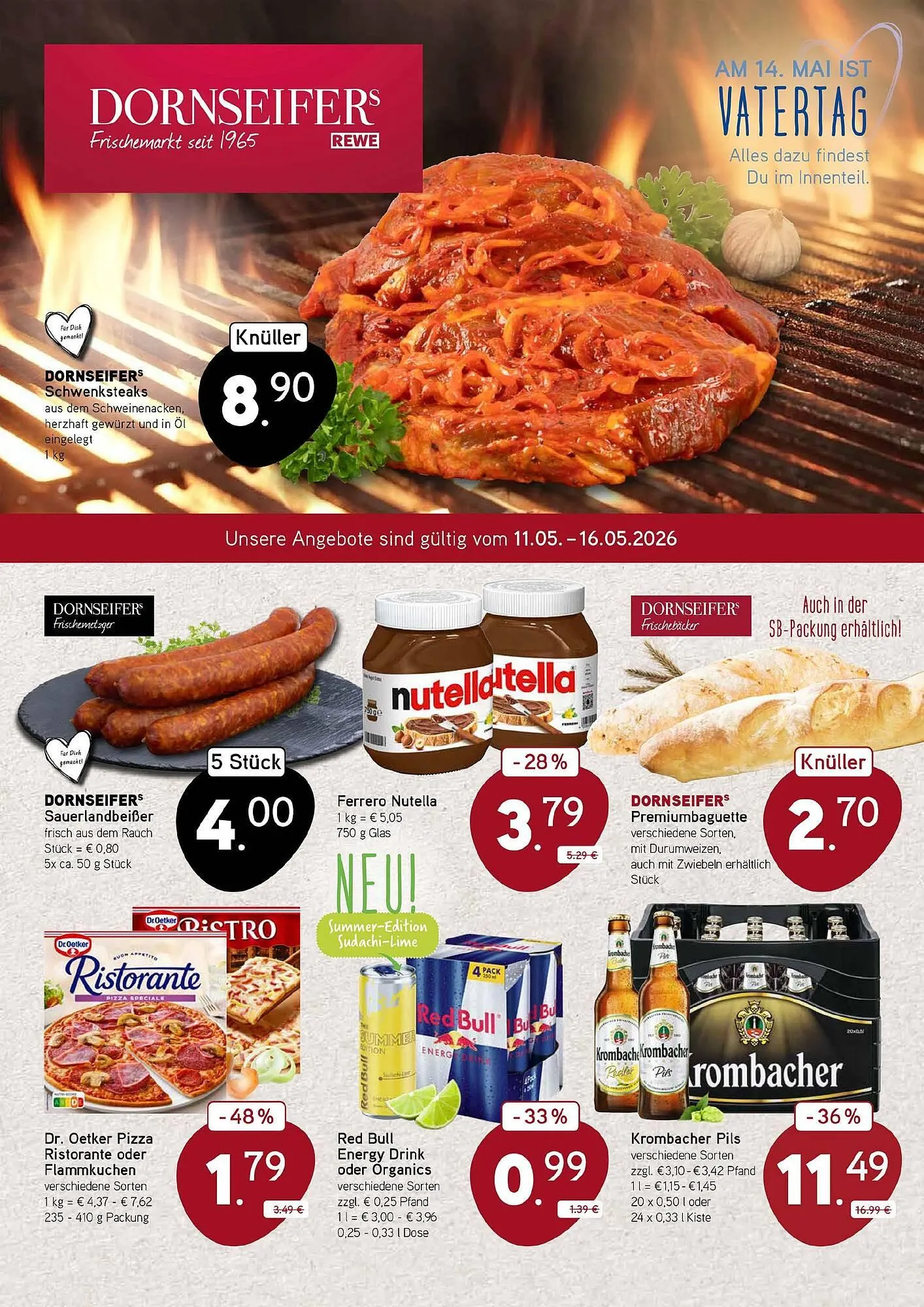 Dornseifer Prospekt von 11. Mai bis 16. Mai 2026 - Prospekt seite 1
