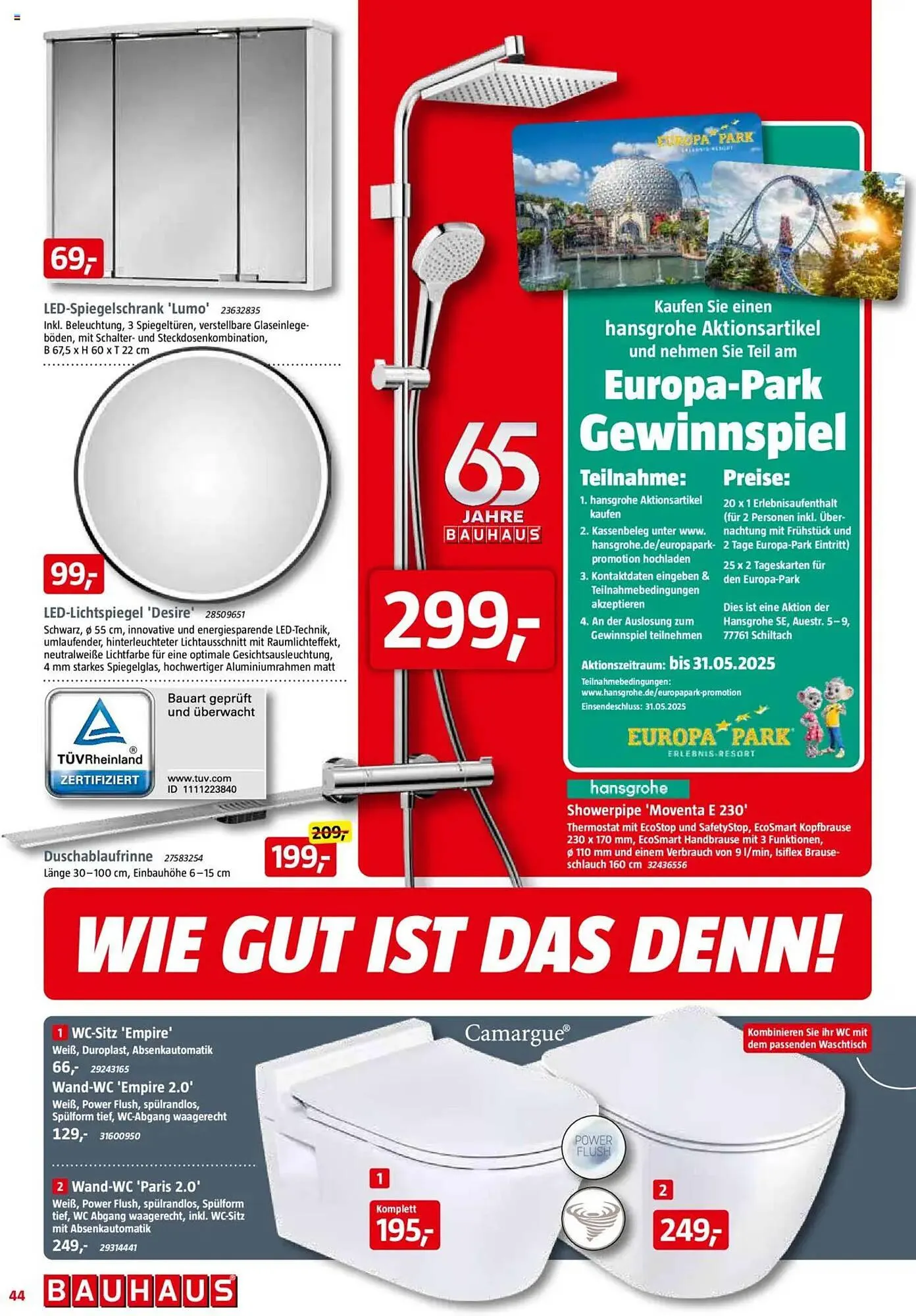 Bauhaus Prospekt von 29. März bis 3. Mai 2025 - Prospekt seite 44