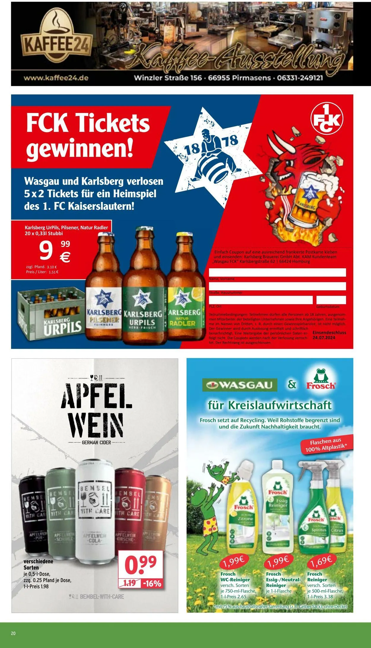 WASGAU Aktueller Prospekt von 27. Juli bis 10. August 2025 - Prospekt seite 20