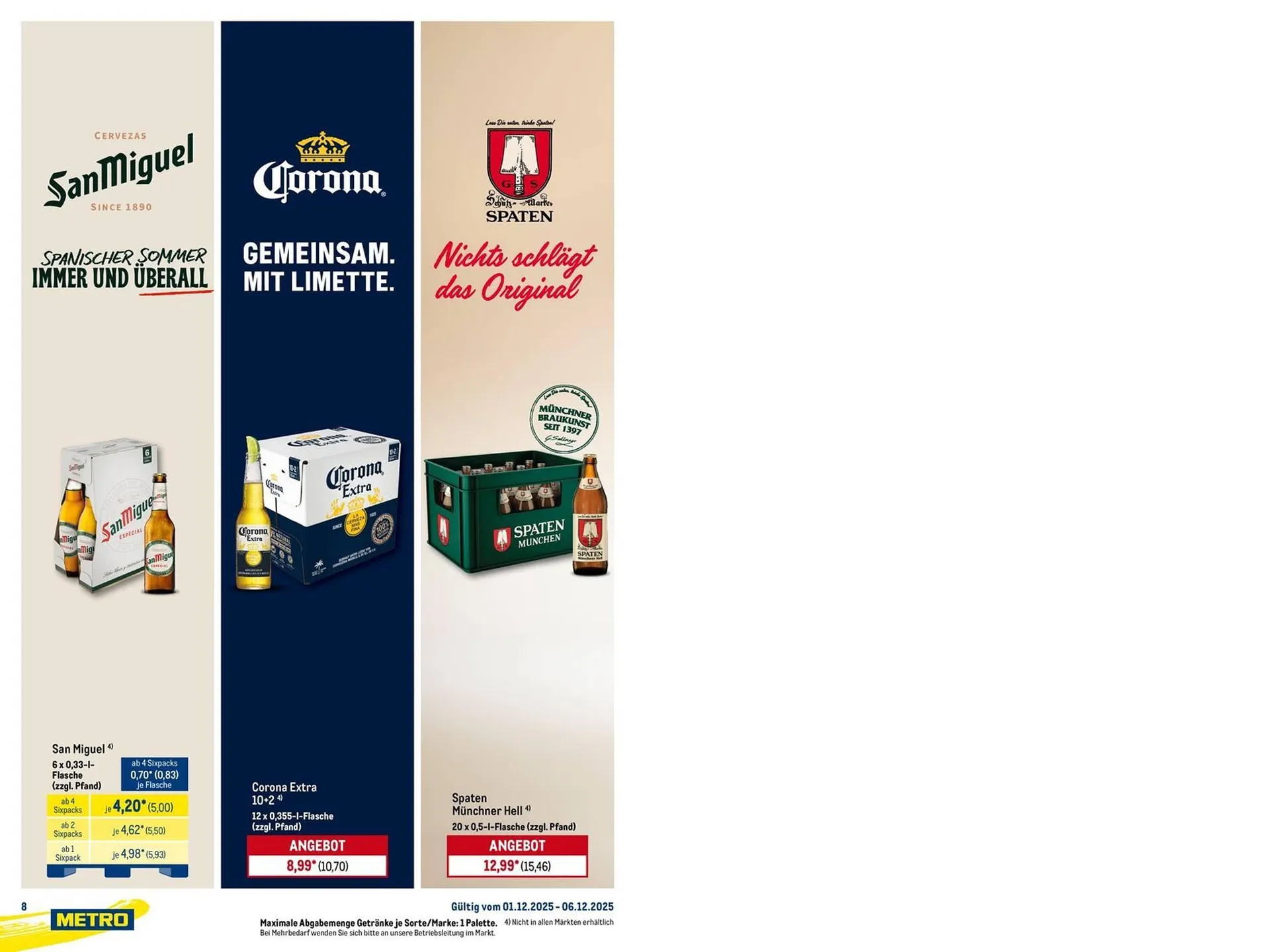 METRO Prospekt von 1. Dezember bis 6. Dezember 2025 - Prospekt seite 8