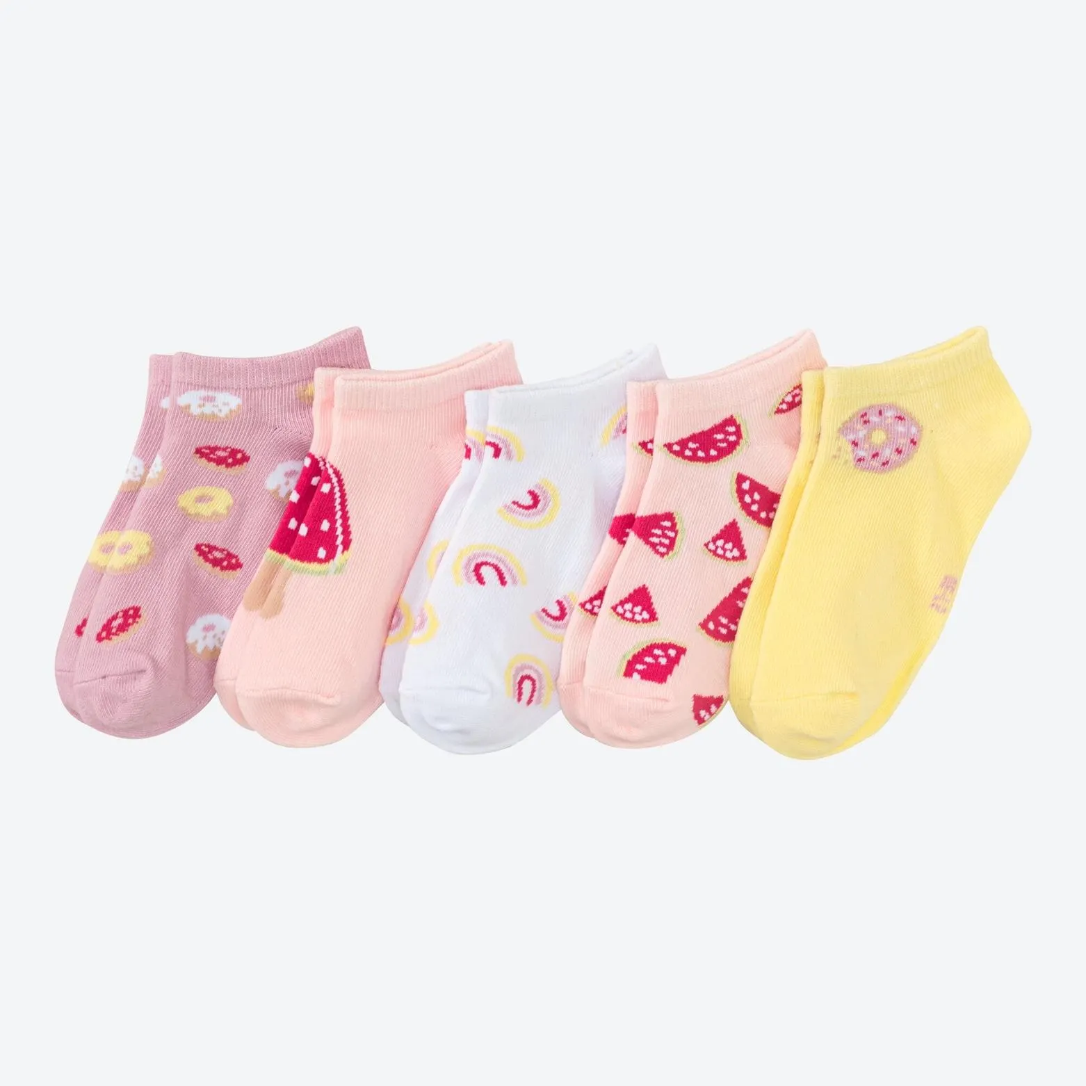 Kinder-Sneaker-Socken, 5er-Pack