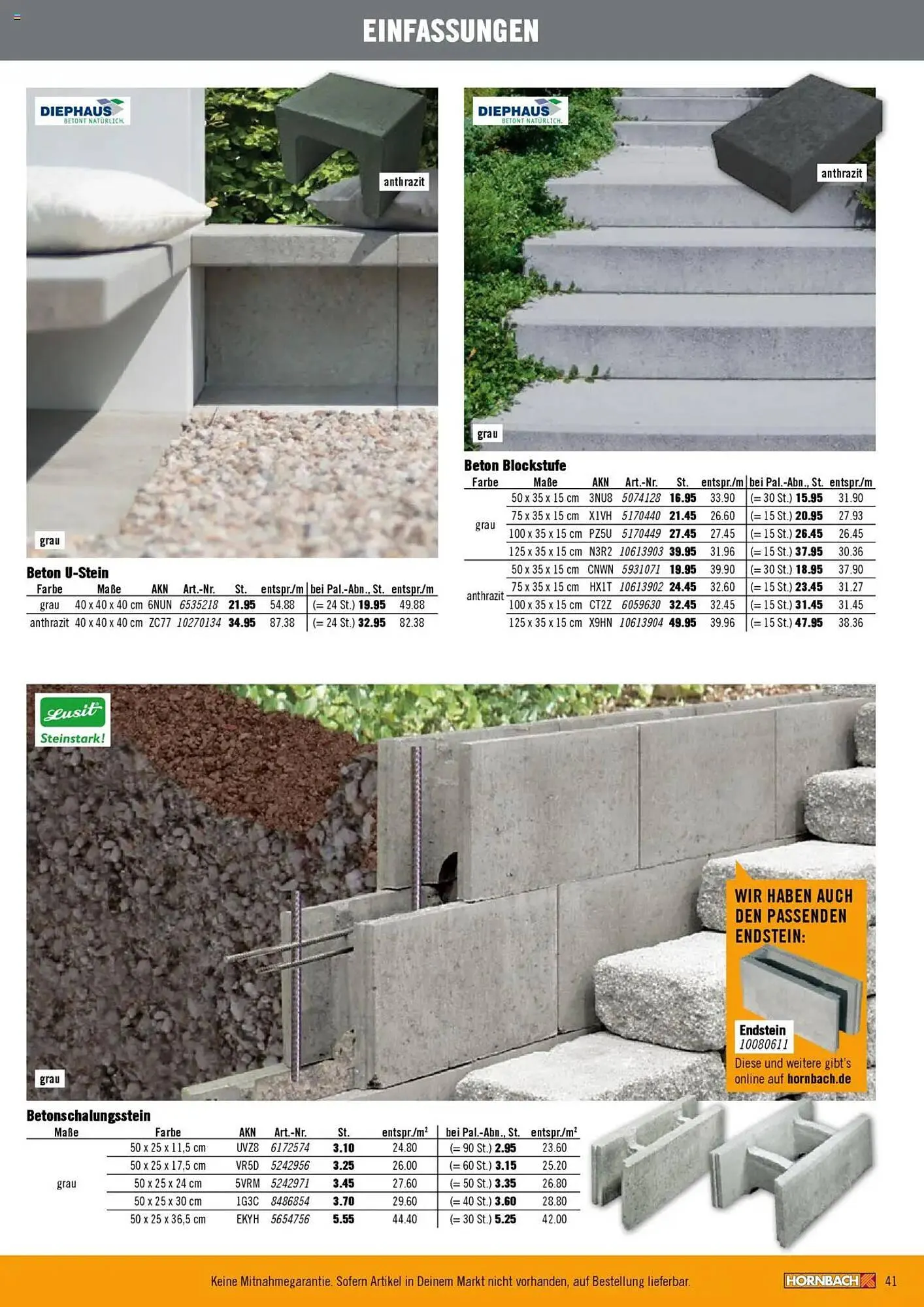 Hornbach Prospekt von 28. Februar bis 29. März 2025 - Prospekt seite 41