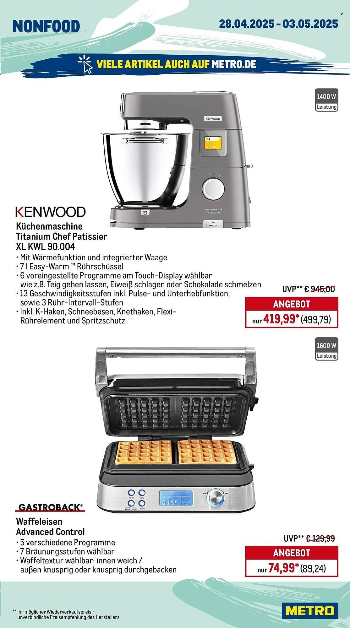 METRO Prospekt von 28. April bis 3. Mai 2025 - Prospekt seite 17