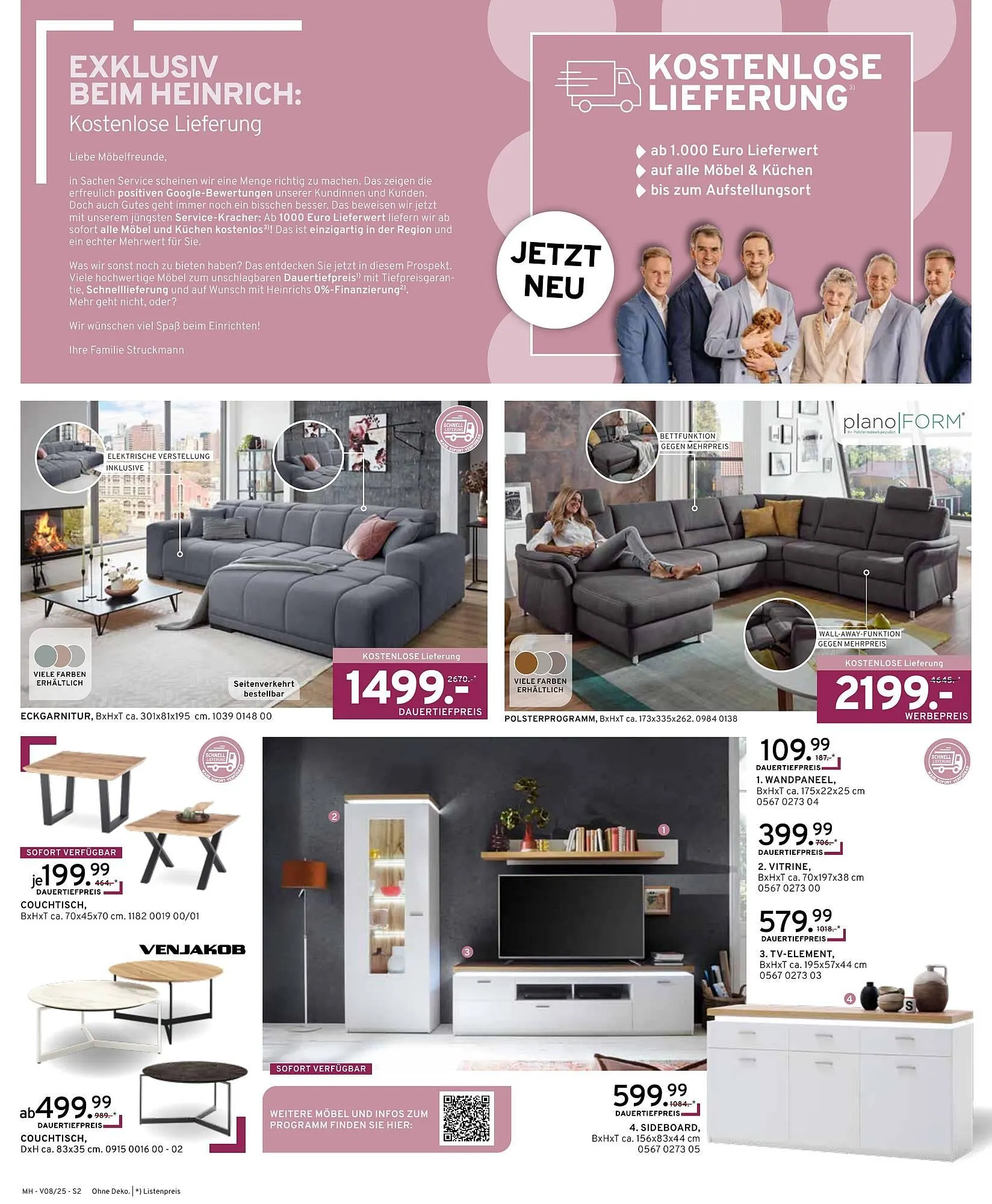 Möbel Heinrich Prospekt von 30. Juli bis 24. August 2025 - Prospekt seite 2