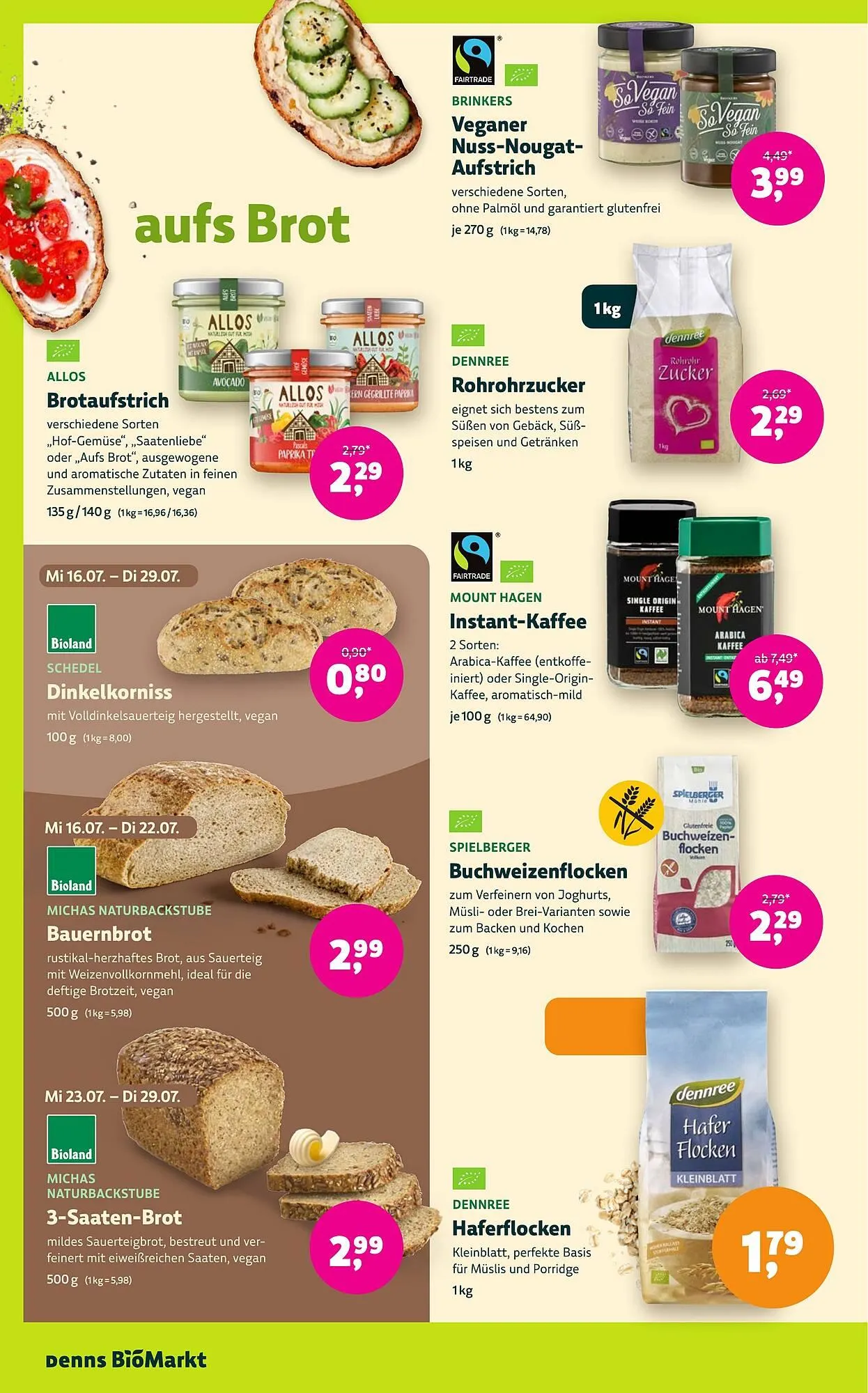 Aleco Biomarkt Prospekt von 16. Juli bis 29. Juli 2025 - Prospekt seite 12
