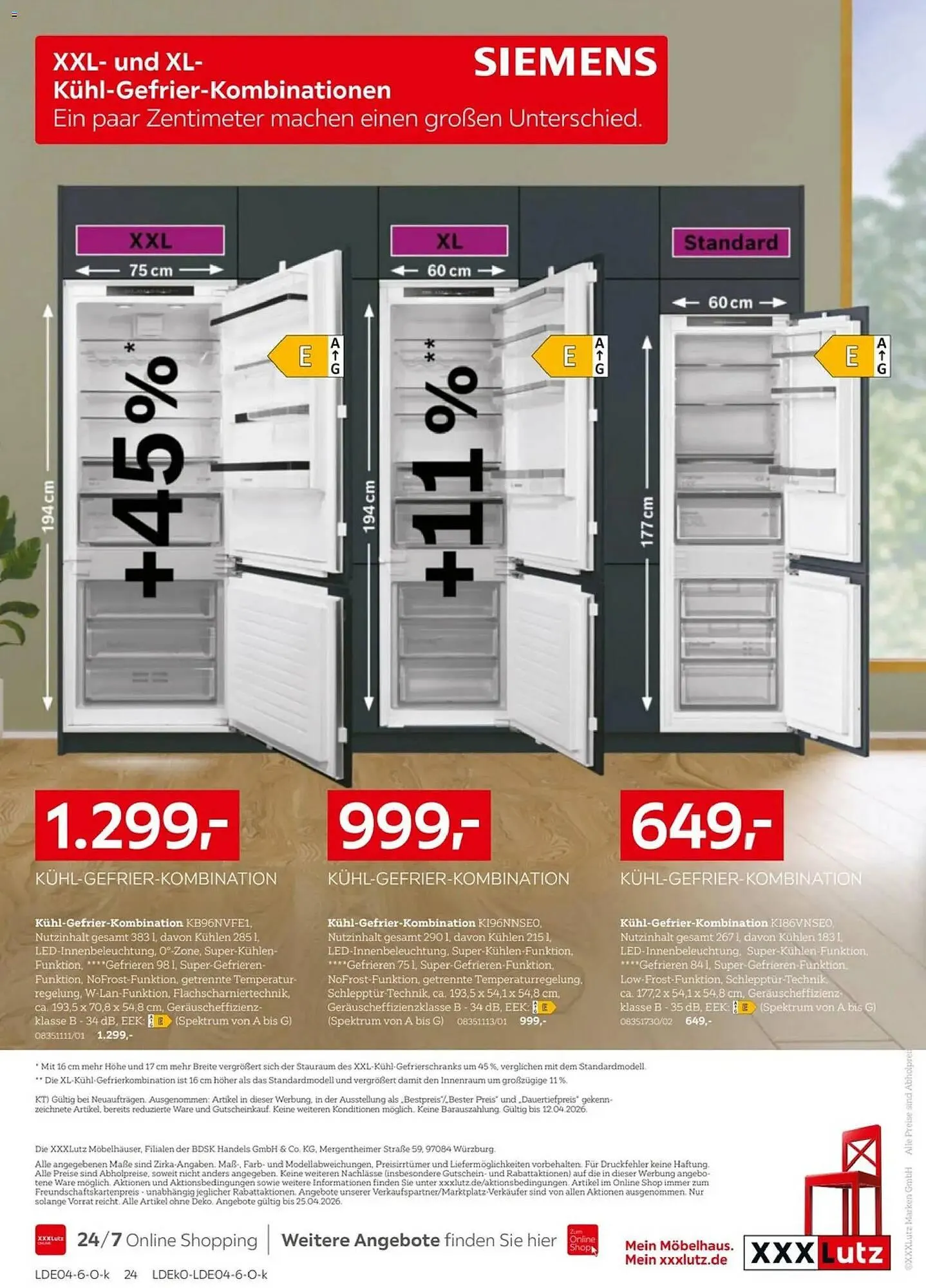 XXXLutz Prospekt von 11. April bis 25. April 2026 - Prospekt seite 24