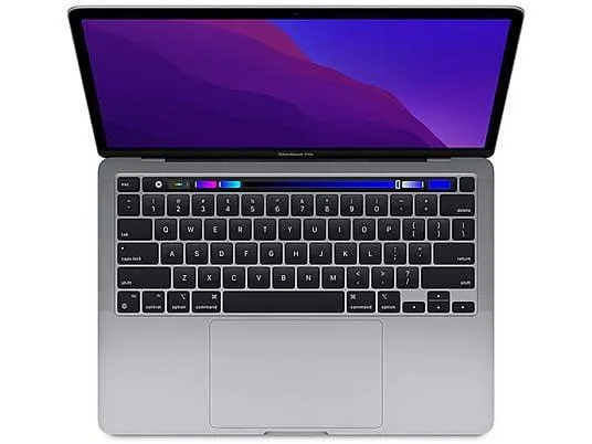 APPLE MacBook Pro Touch Bar 13" 2020 mit neuem Akku, Notebook, mit 13,3 Zoll Display, Apple M-Series, 8 GB RAM, 256 GB SSD, Apple M1, Space Grau, macOS