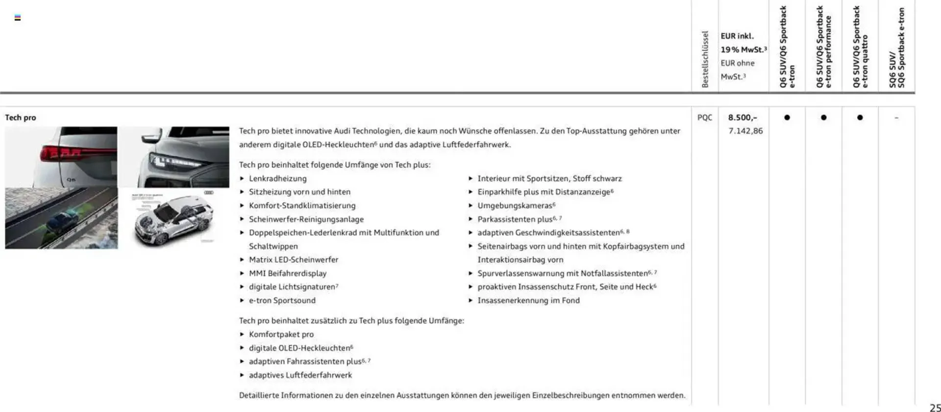 Audi Prospekt von 2. Januar bis 31. Dezember 2025 - Prospekt seite 25