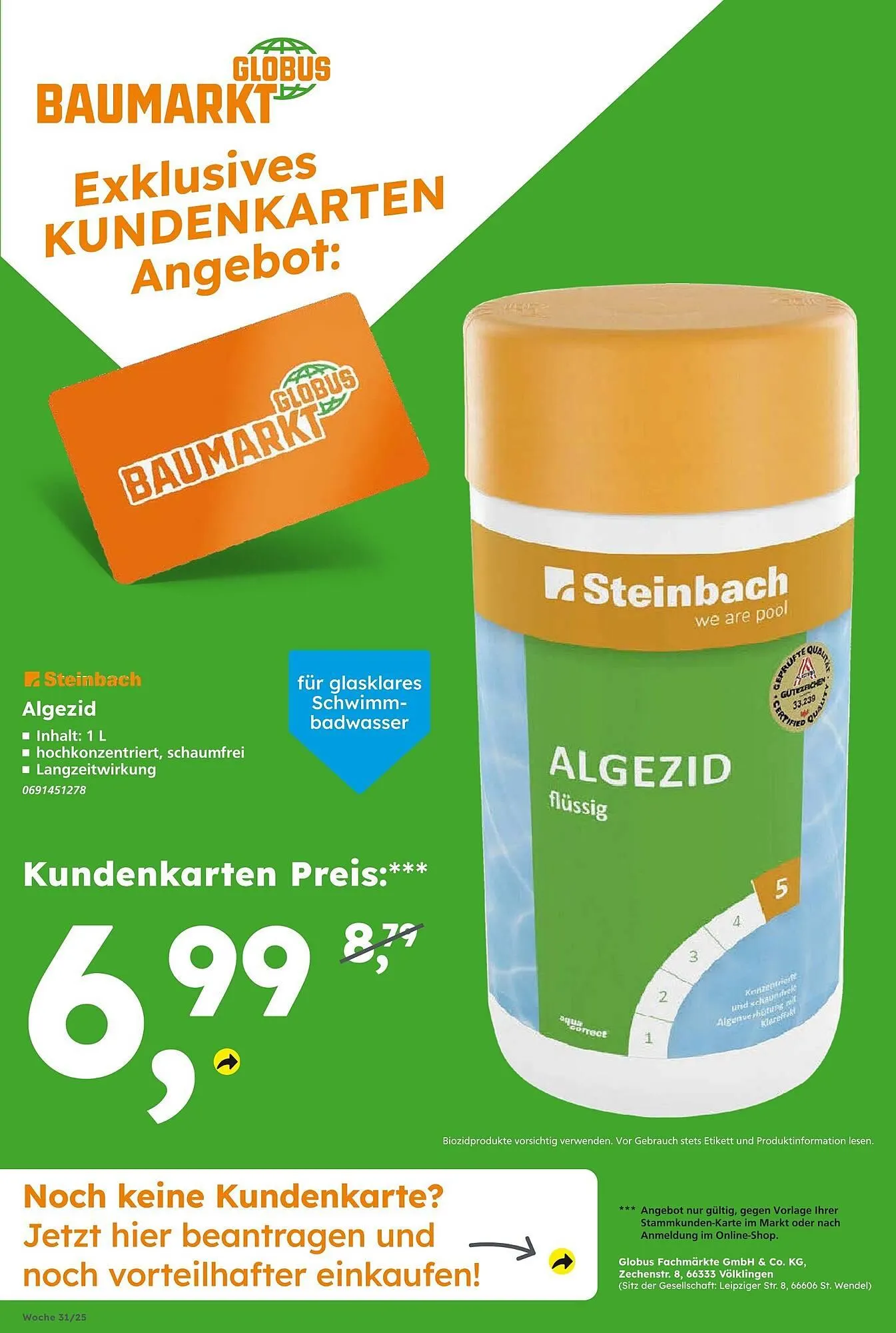 Globus Baumarkt Prospekt von 27. Juli bis 2. August 2025 - Prospekt seite 10