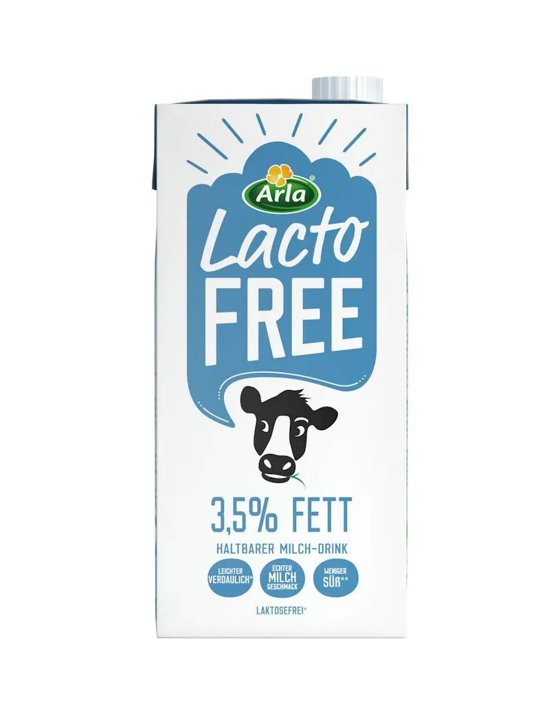 Arla LactoFREE Laktosefreie H-Milch 3,5% Fett 10 x 1 l (10 l)