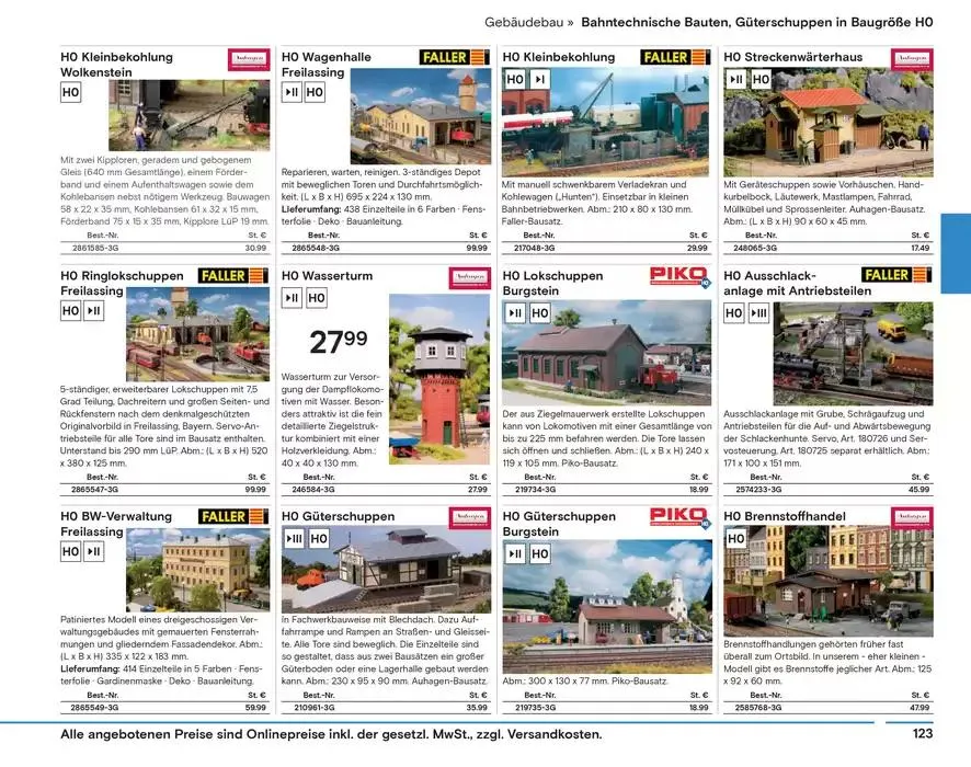 Modellbahn Katalog von 29. Oktober bis 31. Dezember 2025 - Prospekt seite 125