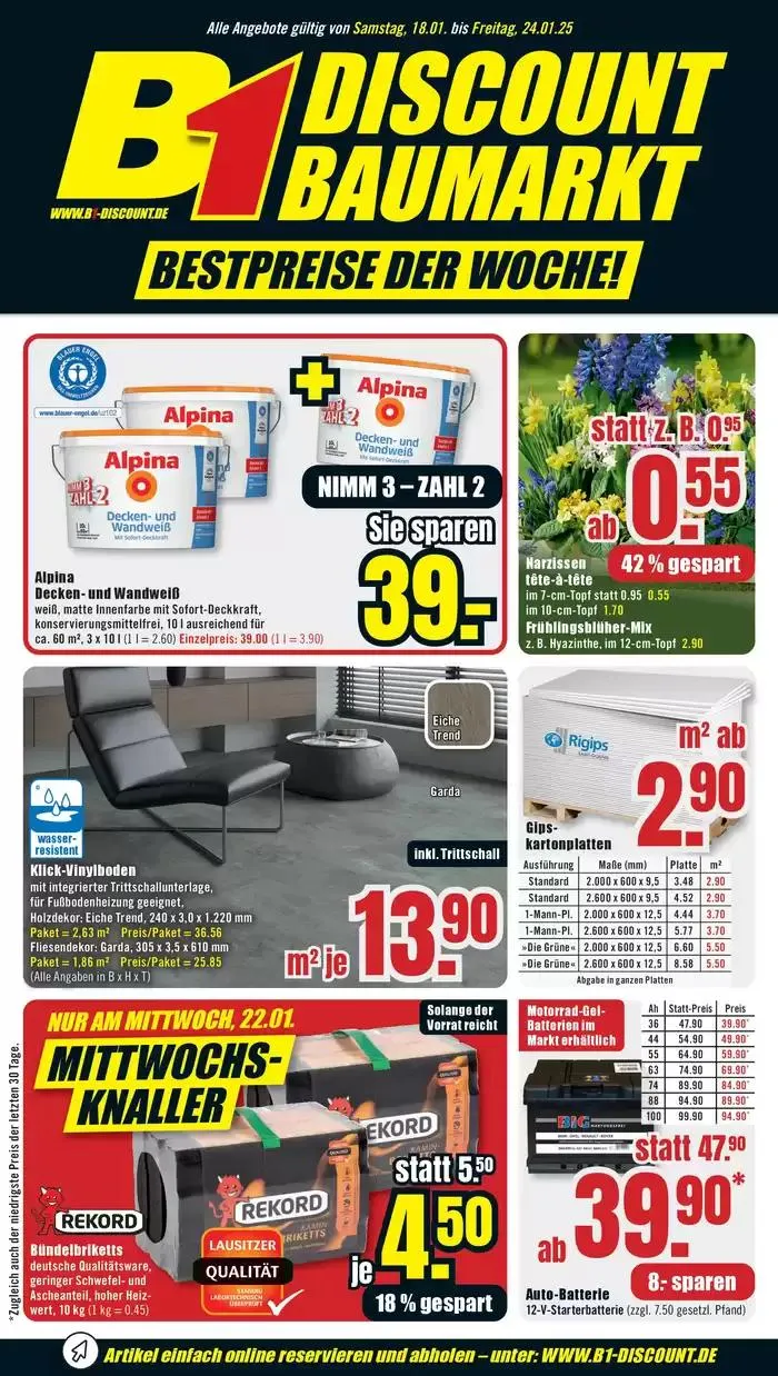 B1 Discount Baumarkt flugblatt - 1