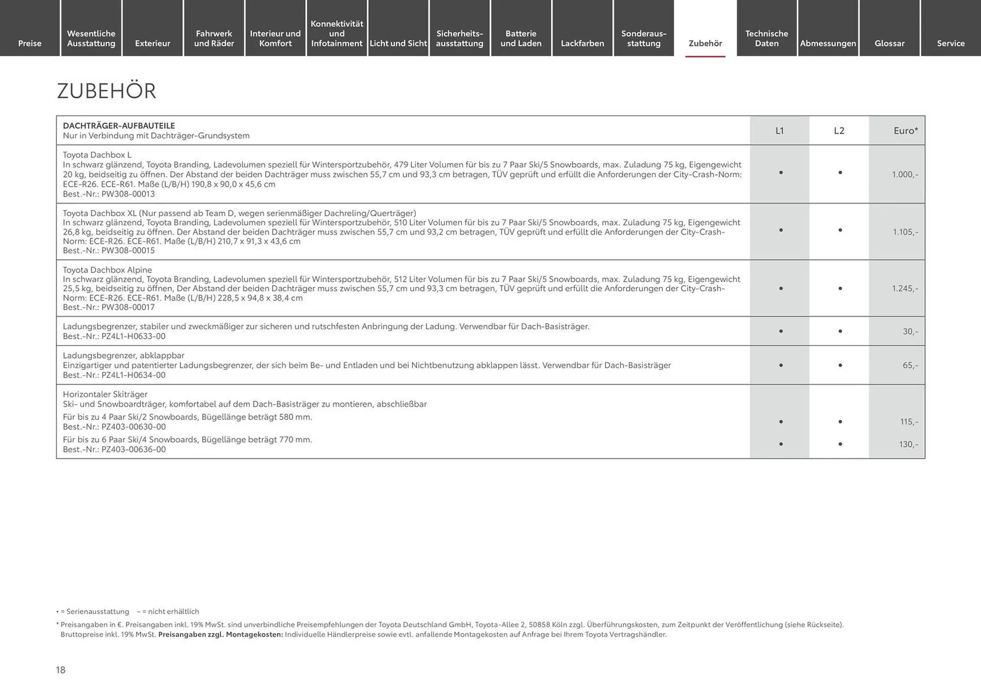 Toyota Prospekt von 1. Juli bis 1. Juli 2025 - Prospekt seite 18
