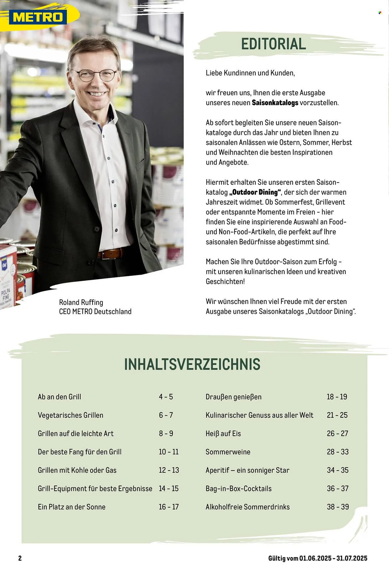 METRO Prospekt von 1. Juni bis 31. Juli 2025 - Prospekt seite 2