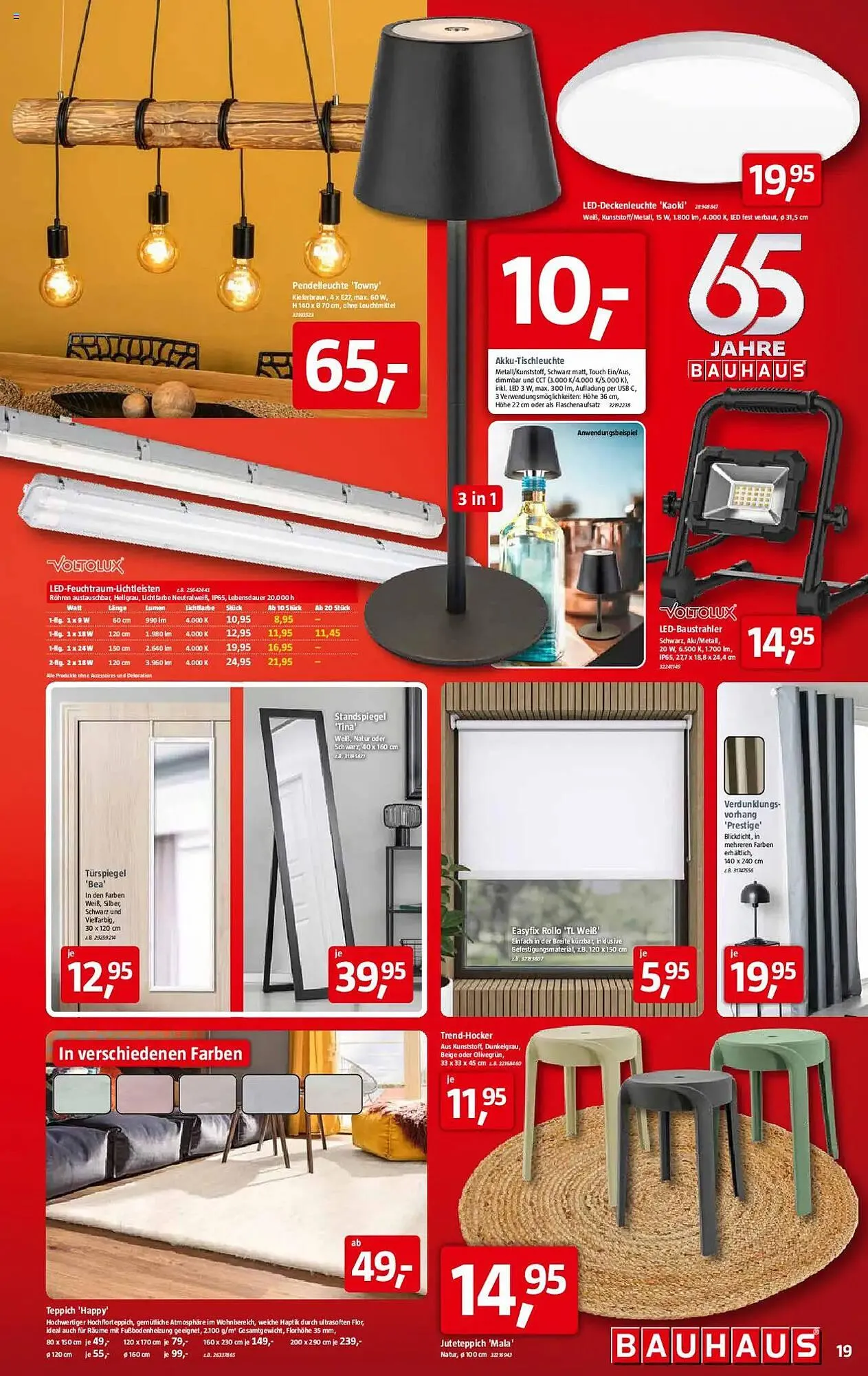 Bauhaus Prospekt von 1. März bis 29. März 2025 - Prospekt seite 19