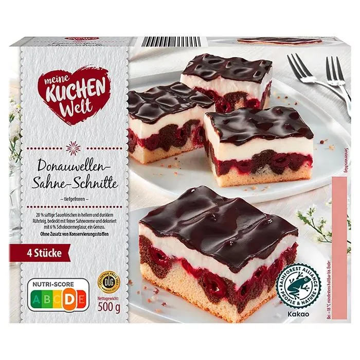 MEINE KUCHENWELT Sahneschnitten 500 g, Donauwelle